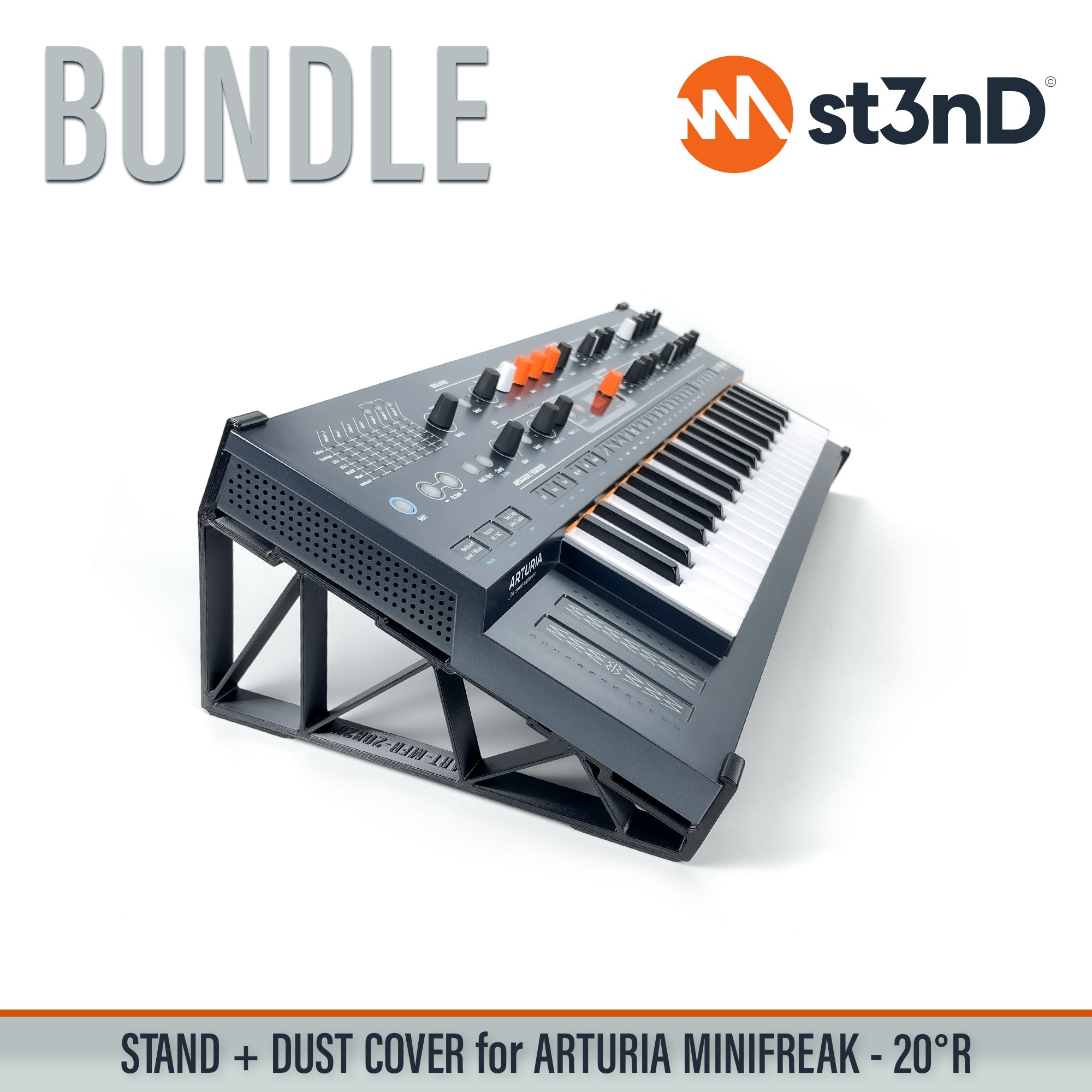 Bundle Offer daw controller dust cover Dust Cover Pro dustcoverpro portable st3nD st3nd bundle stable stand strong sturdy tilted ARTURIA MINIFREAK ARTURIA MINIFREAK synth synth accessories