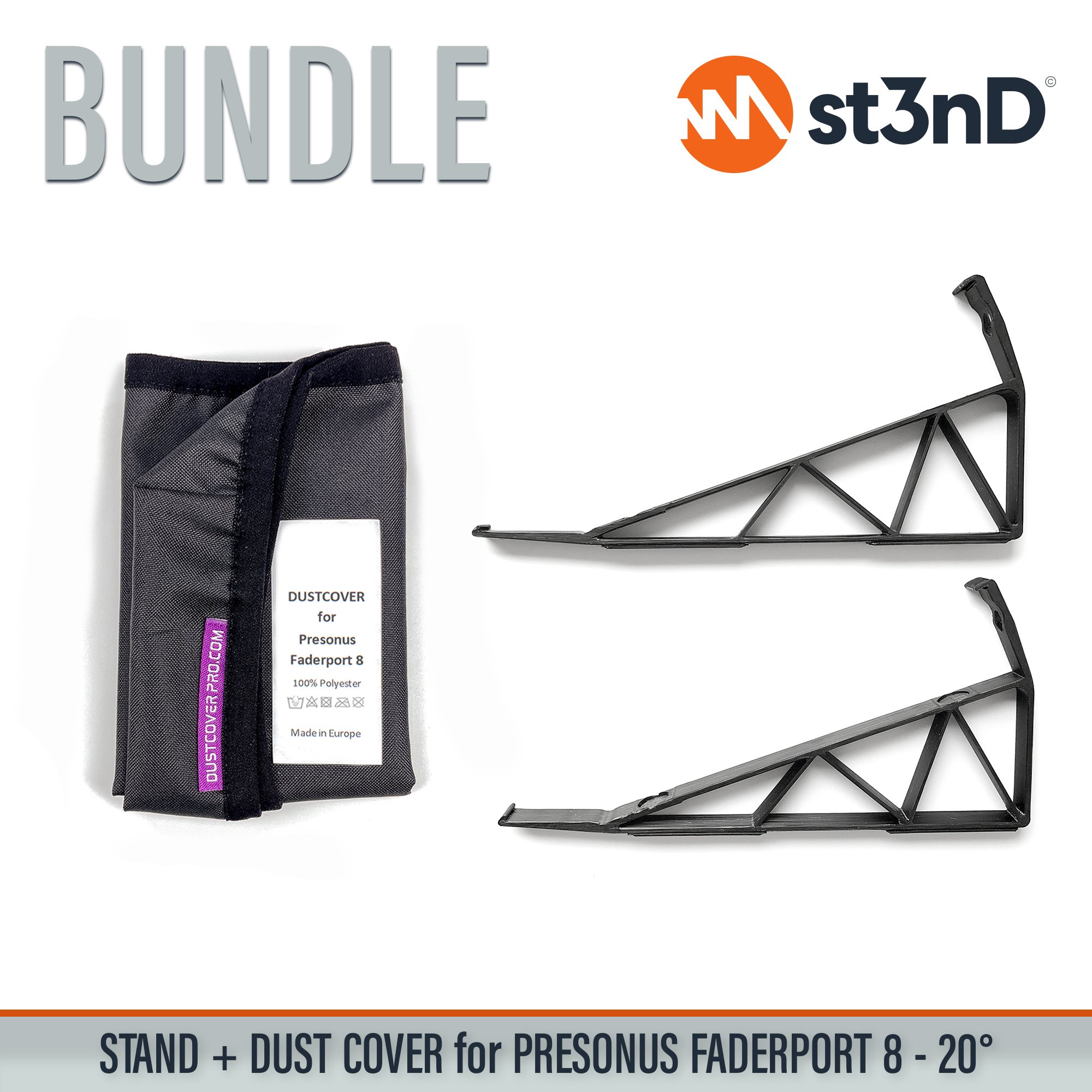 Bundle Offer dust cover Dust Cover Pro dustcoverpro portable st3nD st3nd bundle stable stand strong sturdy tilted PRESONUS Faderport 8 PRESONUS Faderport 8