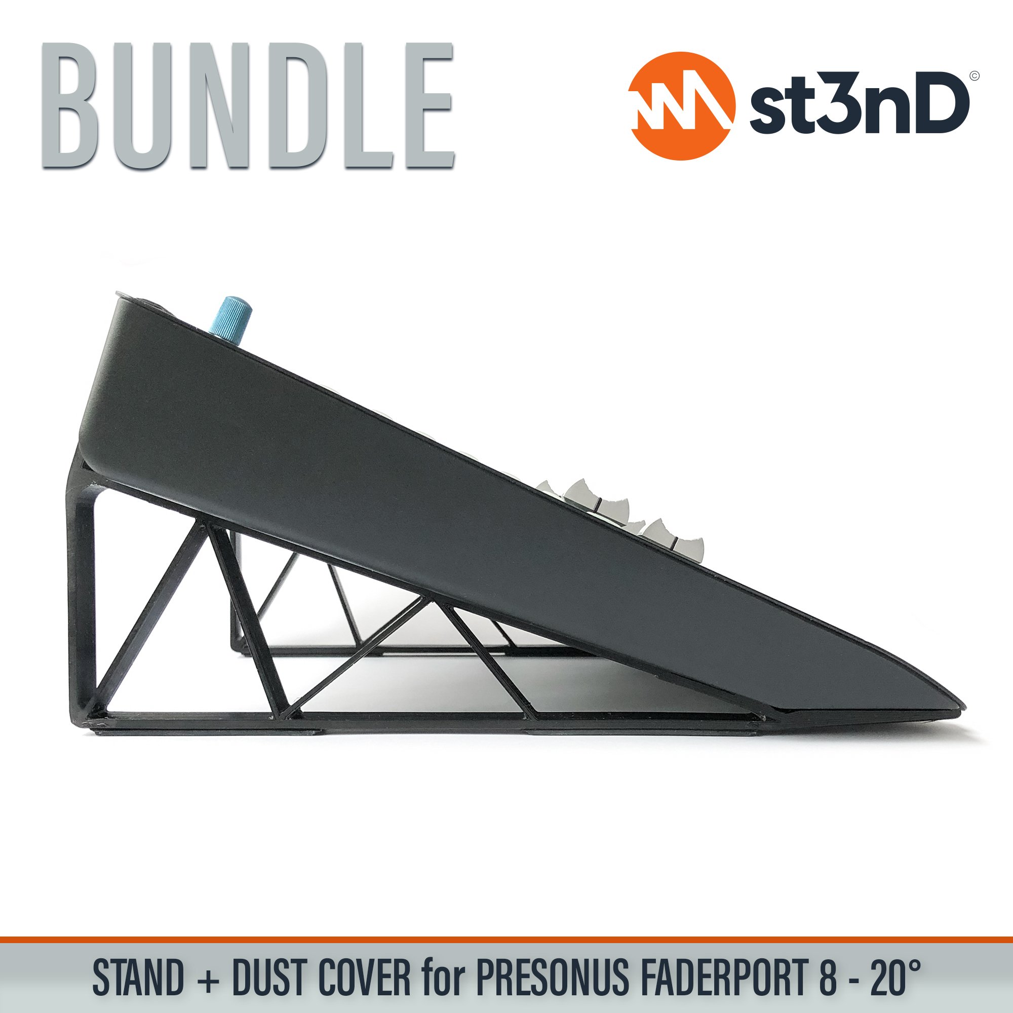 Bundle Offer dust cover Dust Cover Pro dustcoverpro portable st3nD st3nd bundle stable stand strong sturdy tilted PRESONUS Faderport 8 PRESONUS Faderport 8