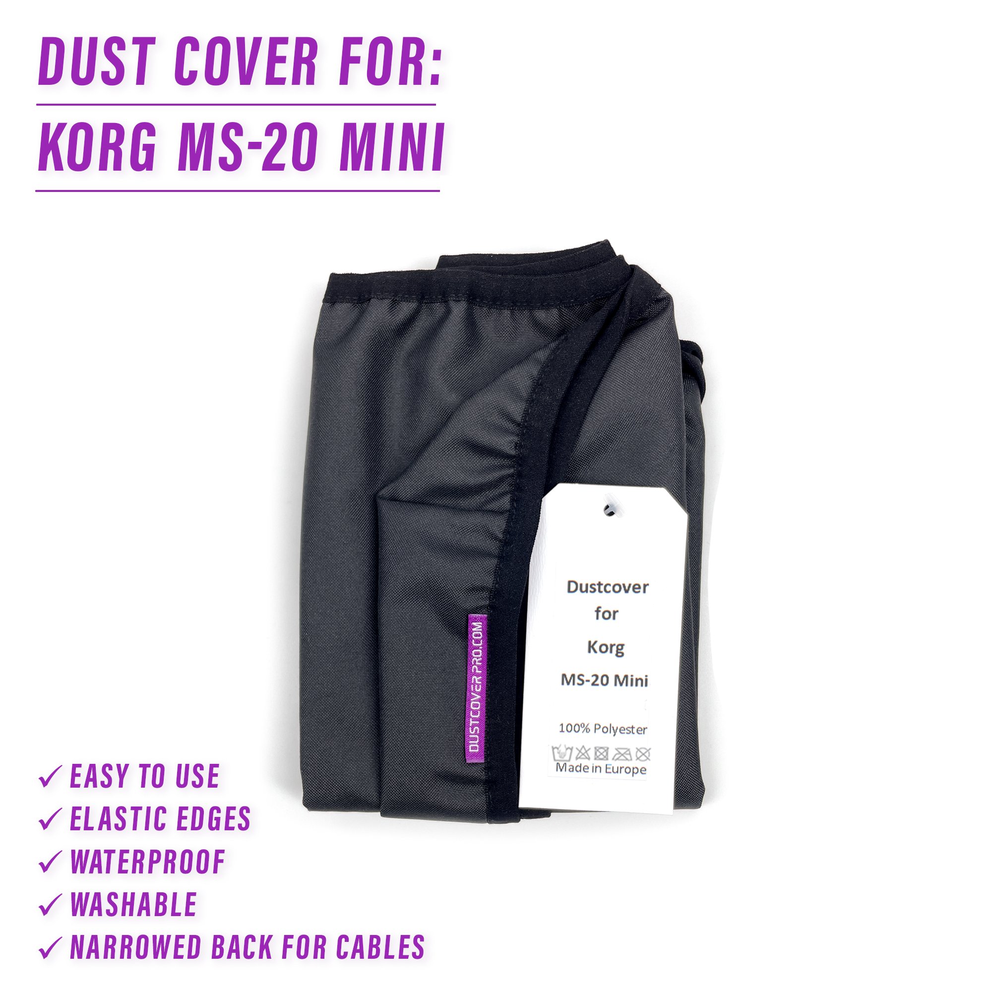 dust cover dustcover dustcoverpro elastic korg korg ms-20 korg ms20 synth synth protection water resistant waterproof KORG MS-20 MINI KORG MS-20 MINI