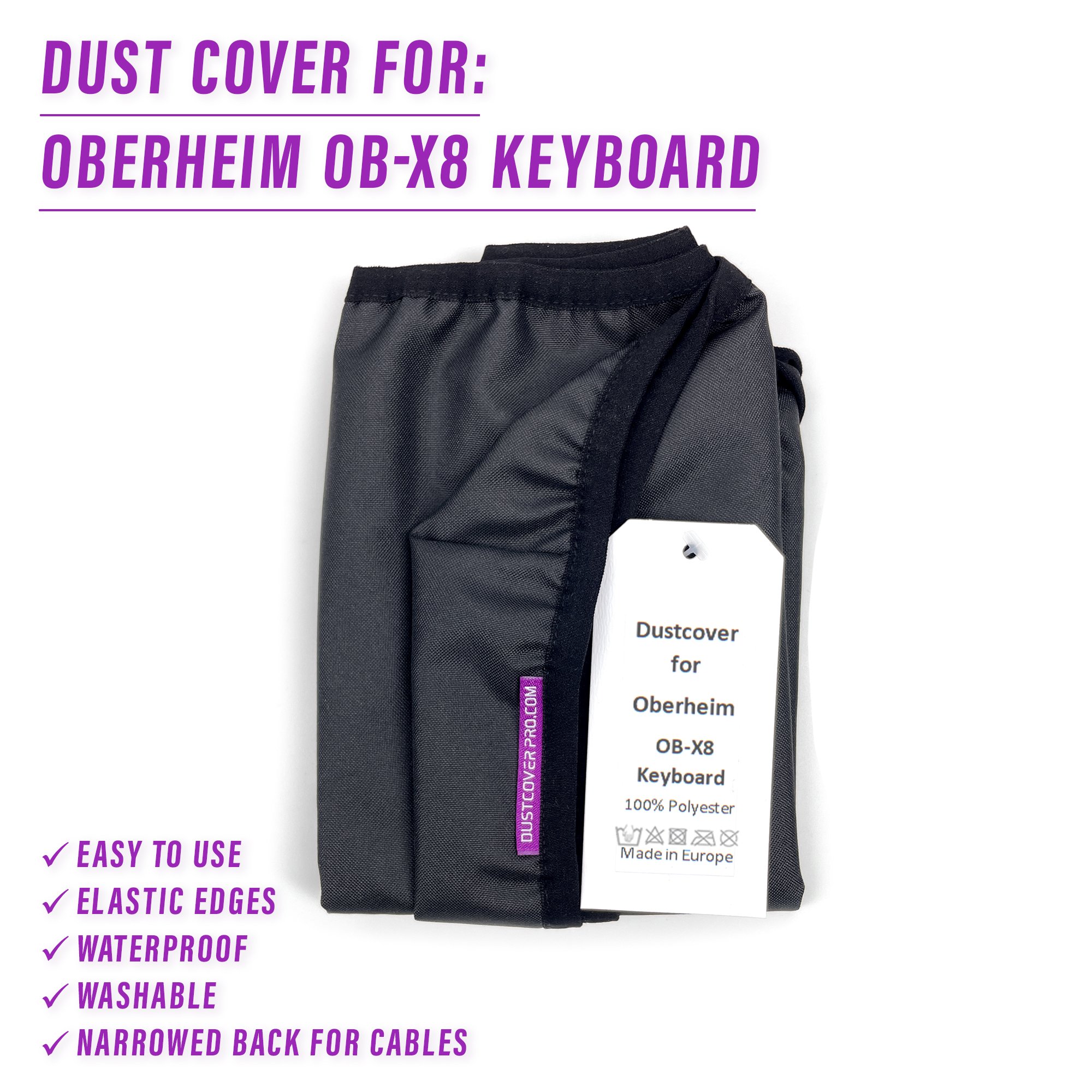 dust cover dustcover dustcoverpro elastic module ob-x8 oberheim synth protection water resistant waterproof OBERHEIM OB-X8 KEYBOARD OBERHEIM OB-X8