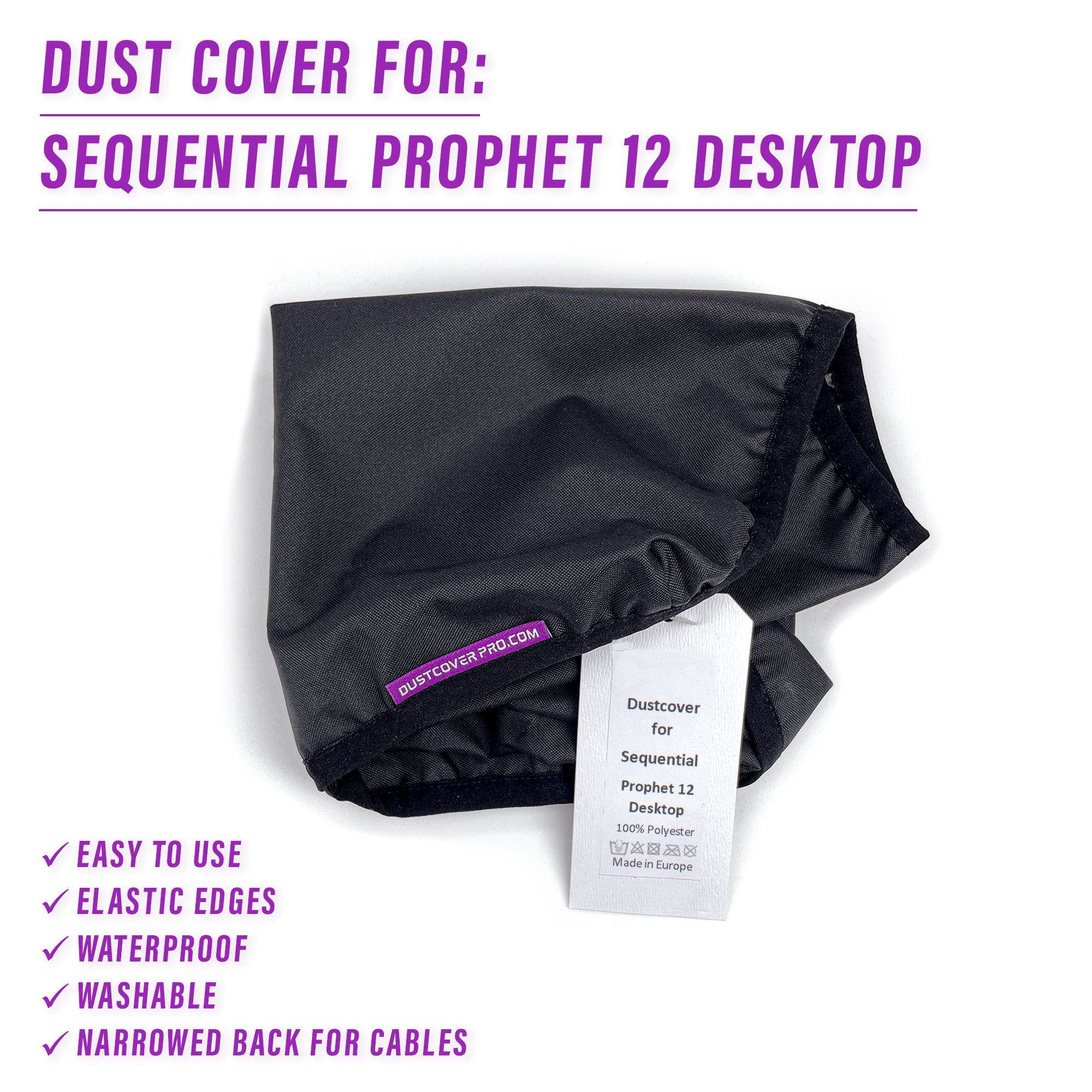 dustcover dustcoverpro elastic PROPHET 12 SEQUENTIAL synth protection waterproof DSI Prophet Desktop