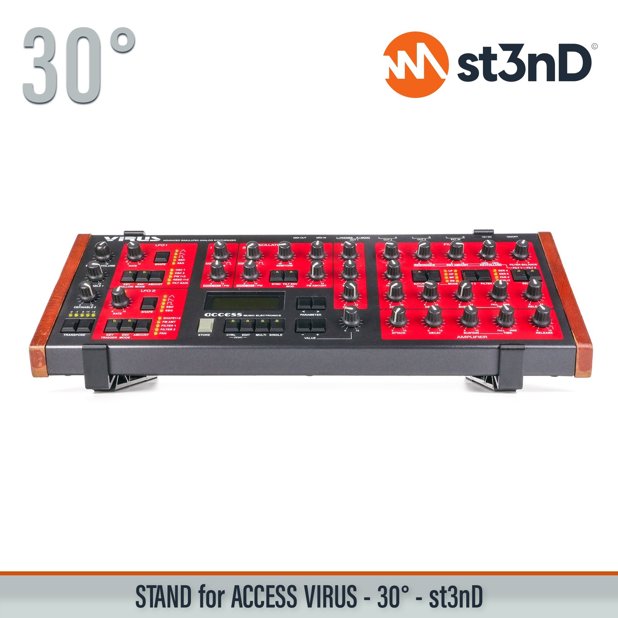 access access virus ACCESS VIRUS A portable st3nD stable stand strong sturdy synth synth accessory tilted VIRUS A synth