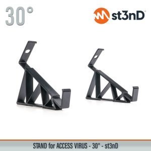Close-up of the legs of the st3nD 3D printed stand for Access Virus A, 30 degree