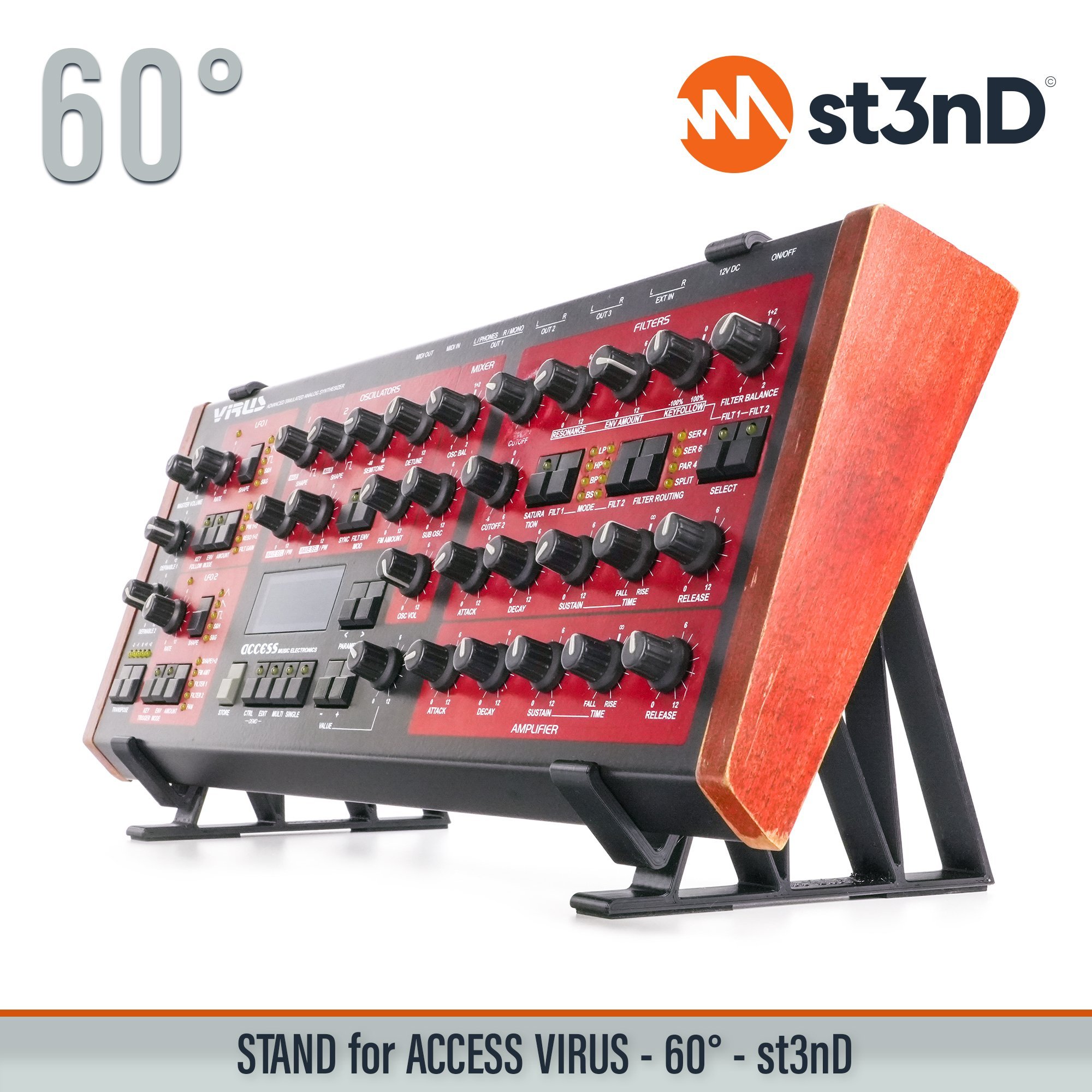 access access virus ACCESS VIRUS A portable st3nD stable stand strong sturdy synth synth accessory tilted VIRUS A synth