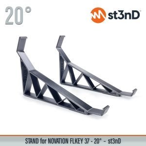 Close-up of the legs of the st3nD 3D printed stand for Novation Flkey 37, 20 degree