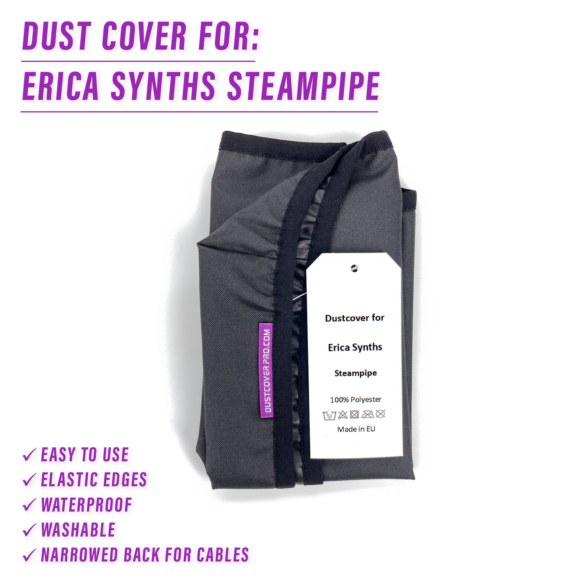 dust cover dustcover dustcoverpro elastic Erica Synths synth synth protection water resistant waterproof ERICA SYNTHS STEAMPIPE ERICA SYNTHS STEAMPIPE REAKTOR STEAMPIPE 112DB