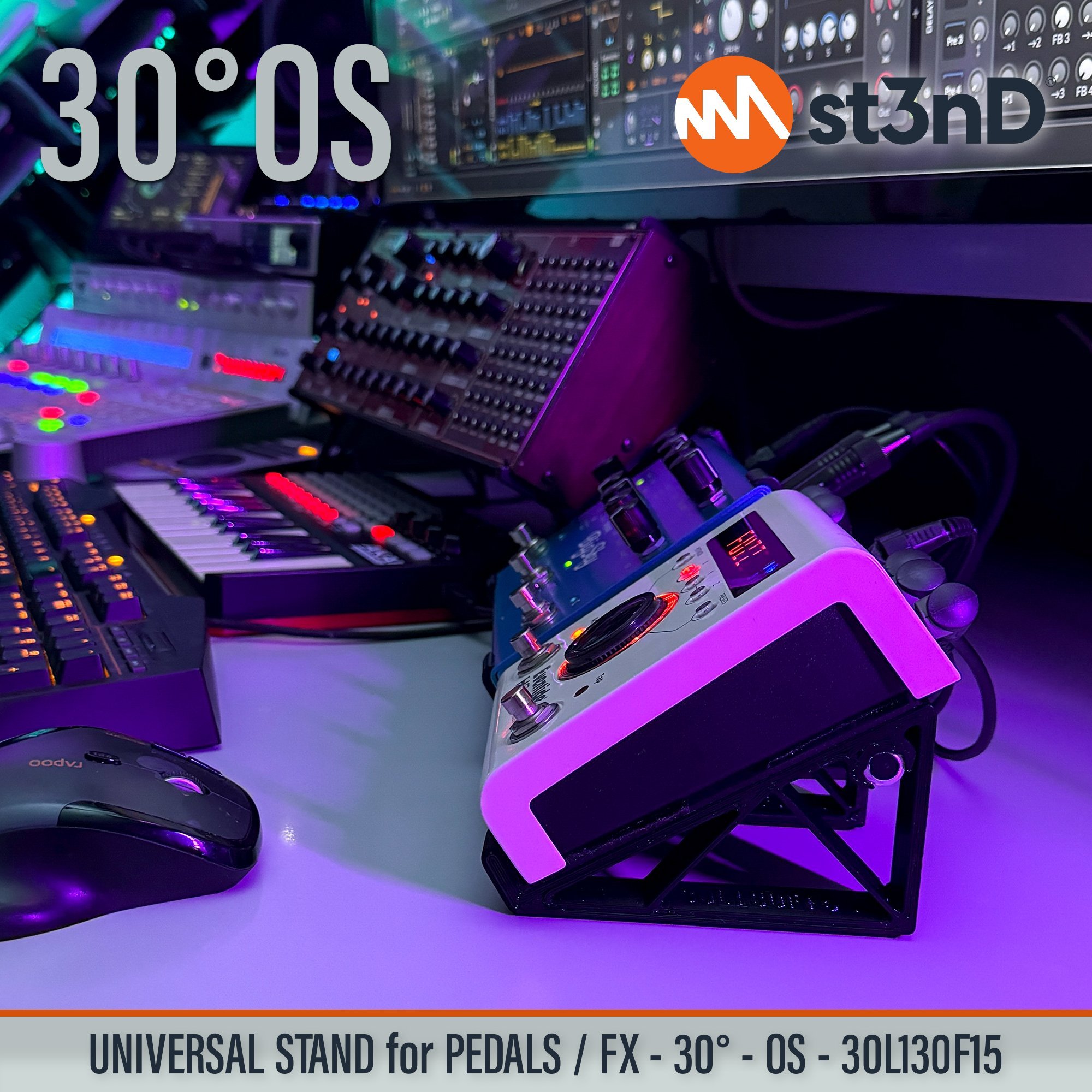 3d printed stand Eventide pedals fx fx pedal guitar pedal pedal stand st3nD stand sturdy synth synth stand Eventide H9