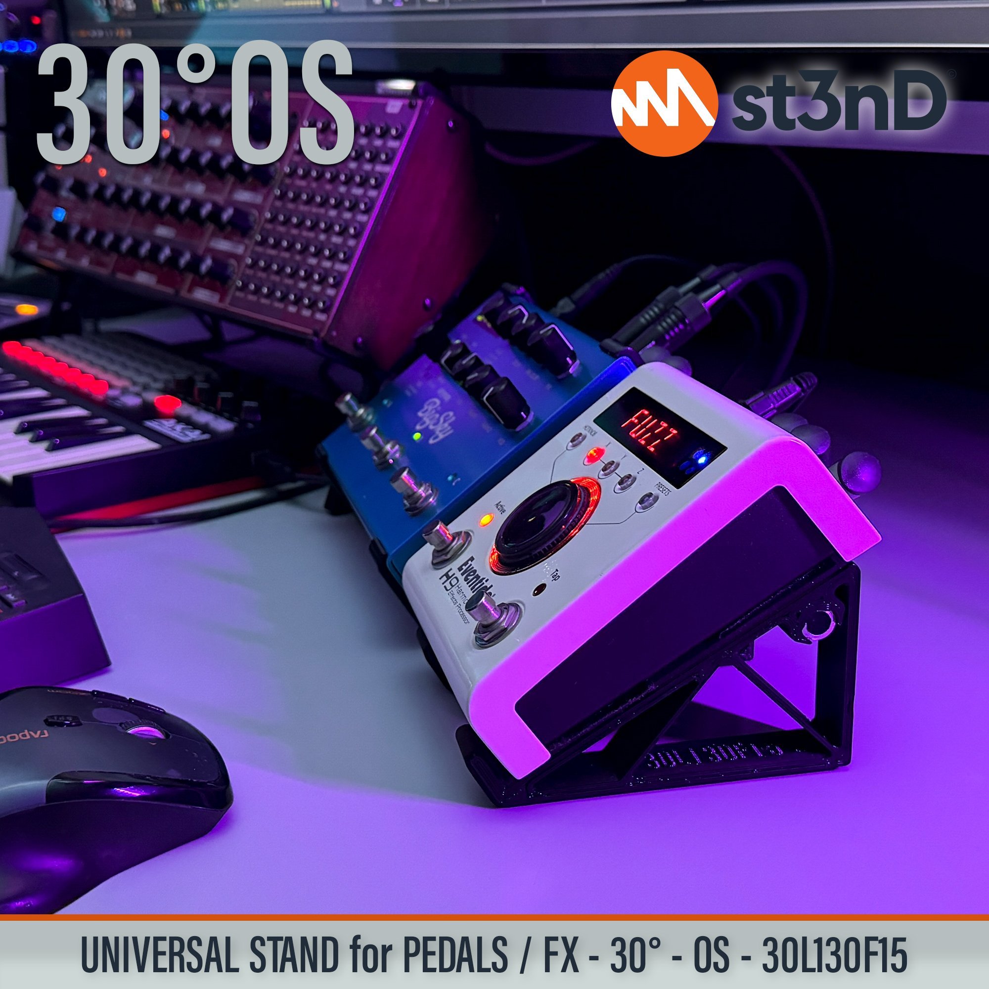 3d printed stand Eventide pedals fx fx pedal guitar pedal pedal stand st3nD stand sturdy synth synth stand Eventide H9