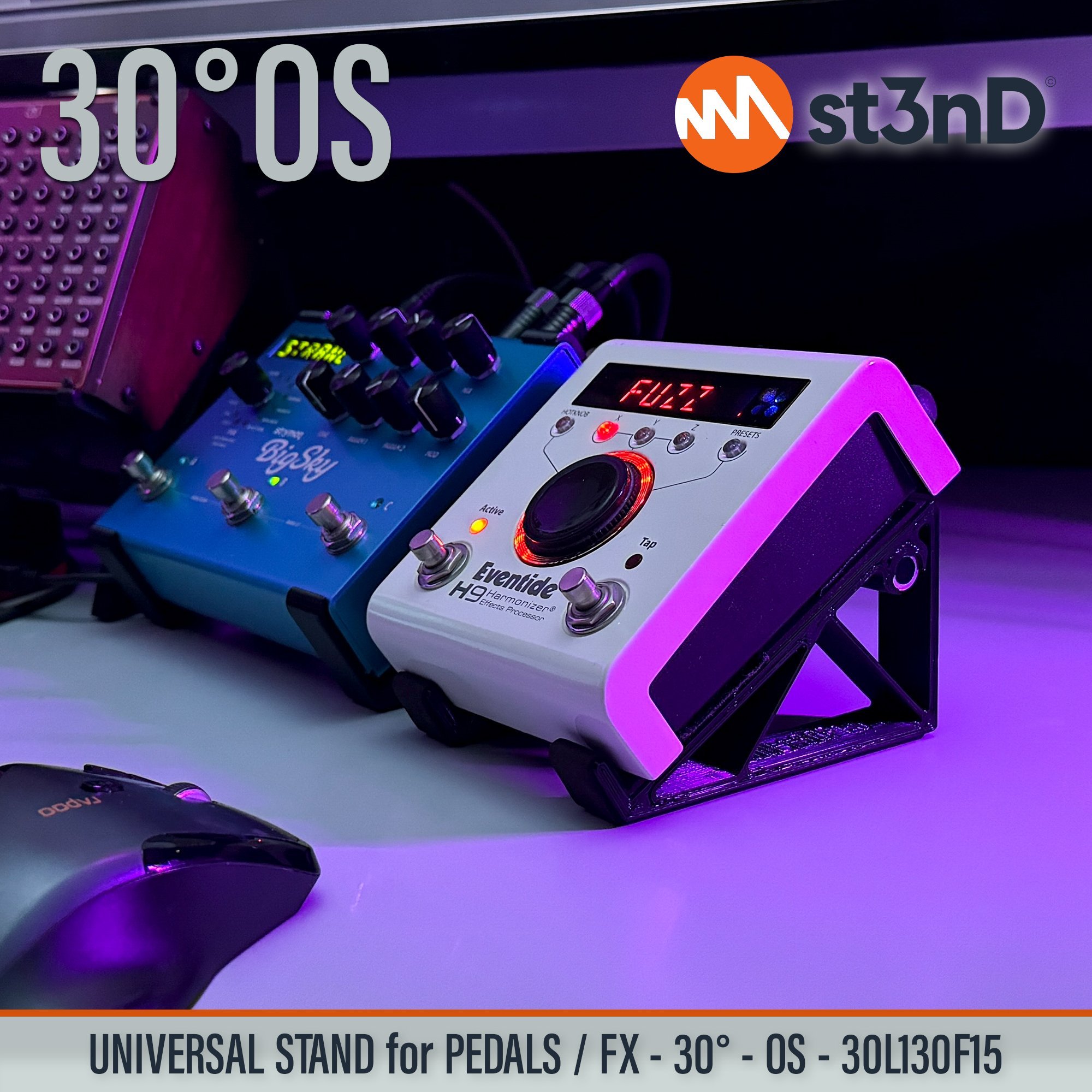 3d printed stand Eventide pedals fx fx pedal guitar pedal pedal stand st3nD stand sturdy synth synth stand Eventide H9