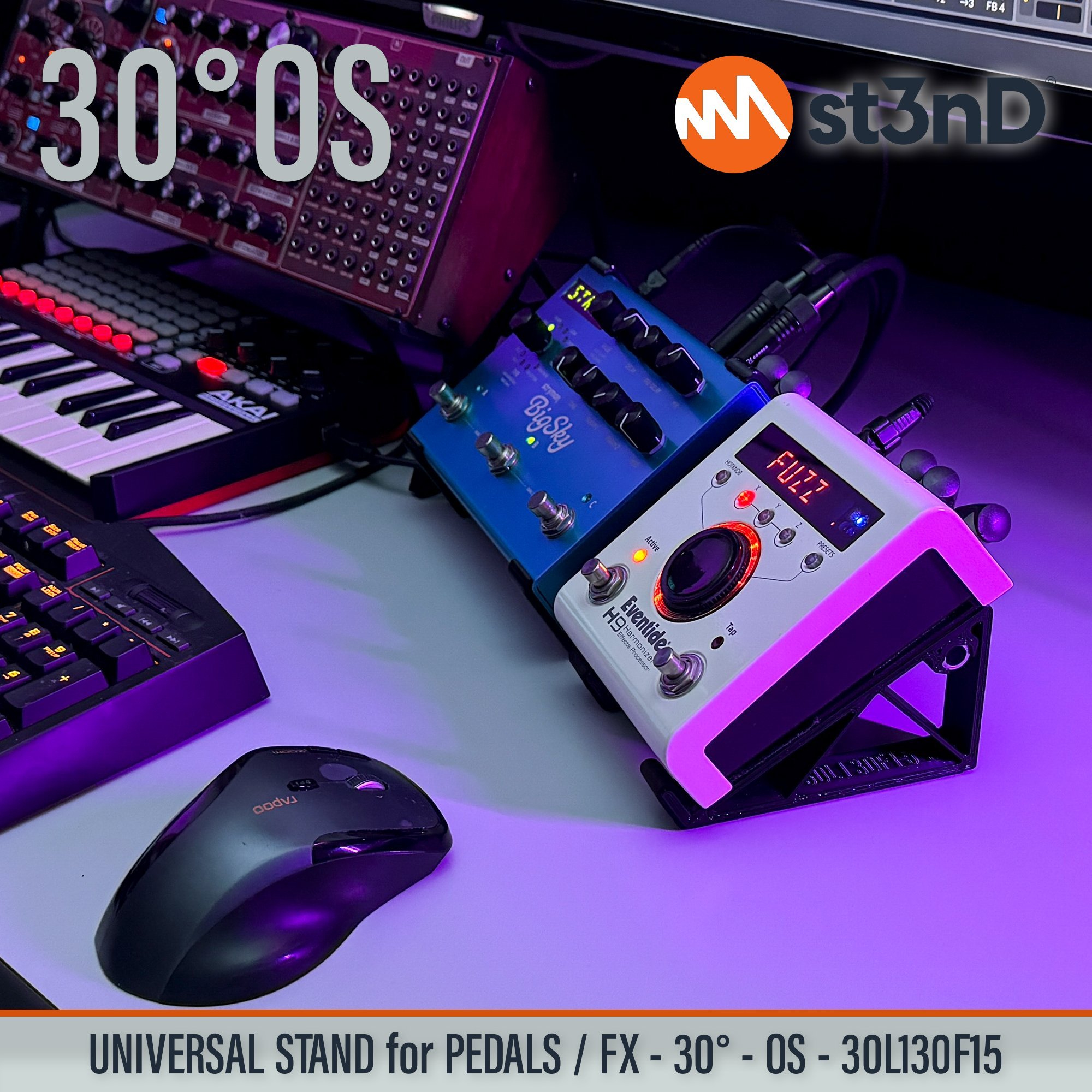 3d printed stand Eventide pedals fx fx pedal guitar pedal pedal stand st3nD stand sturdy synth synth stand Eventide H9