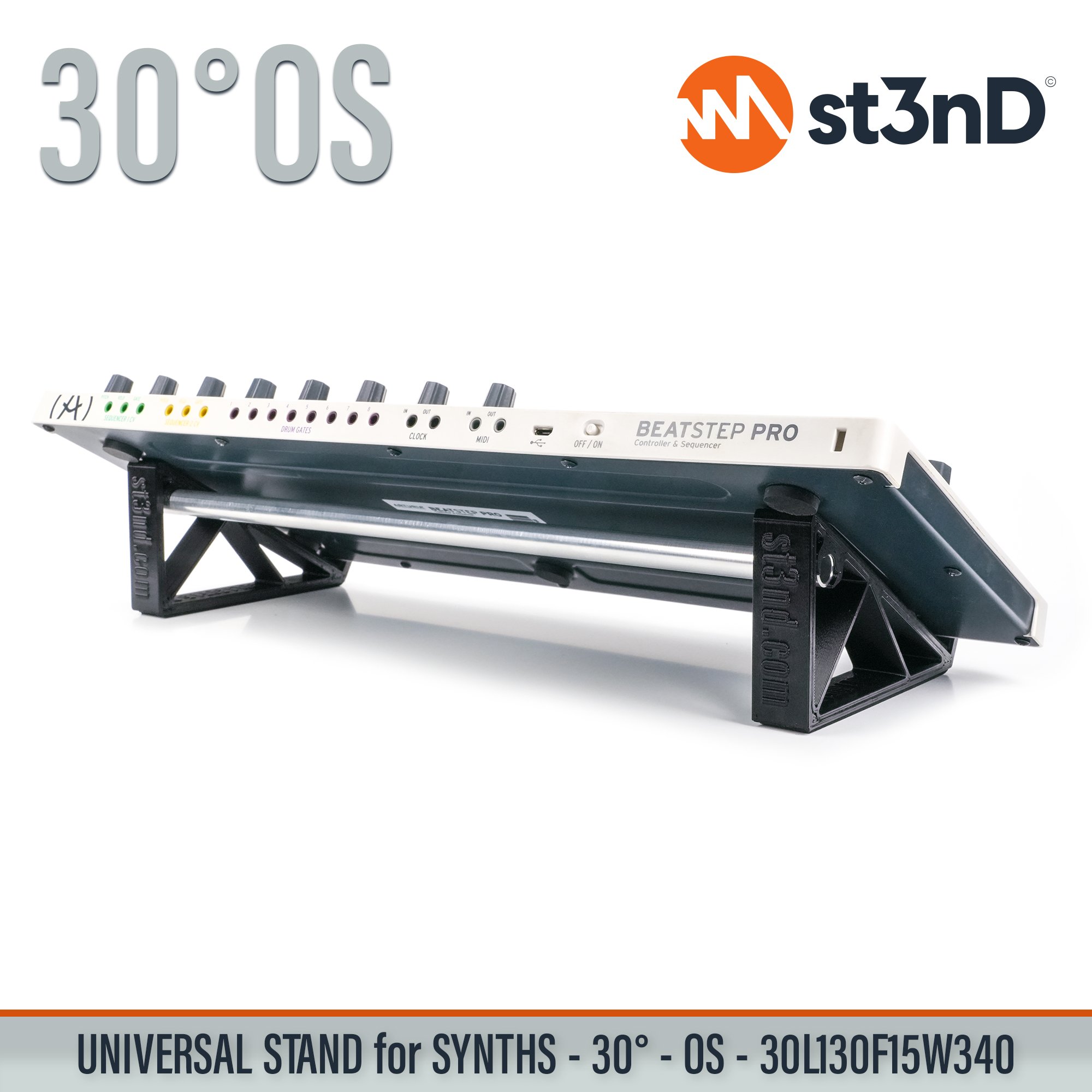 3d printed stand st3nD stand sturdy synth synth stand MOOG SEMI-MODULAR SYNTHS ARTURIA BEATSTEP PRO EURORACK SKIFF CASES MOOG Mother 32 BEHRINGER NEUTRON / BEHRINGER MODEL-D BEHRINGER PRO-1 BEHRINGER CAT BEHRINGER K-2 / BEHRINGER BEHRINGER TORO / BEHRINGER PROTON MOOG DFAM MOOG LABYRINTH