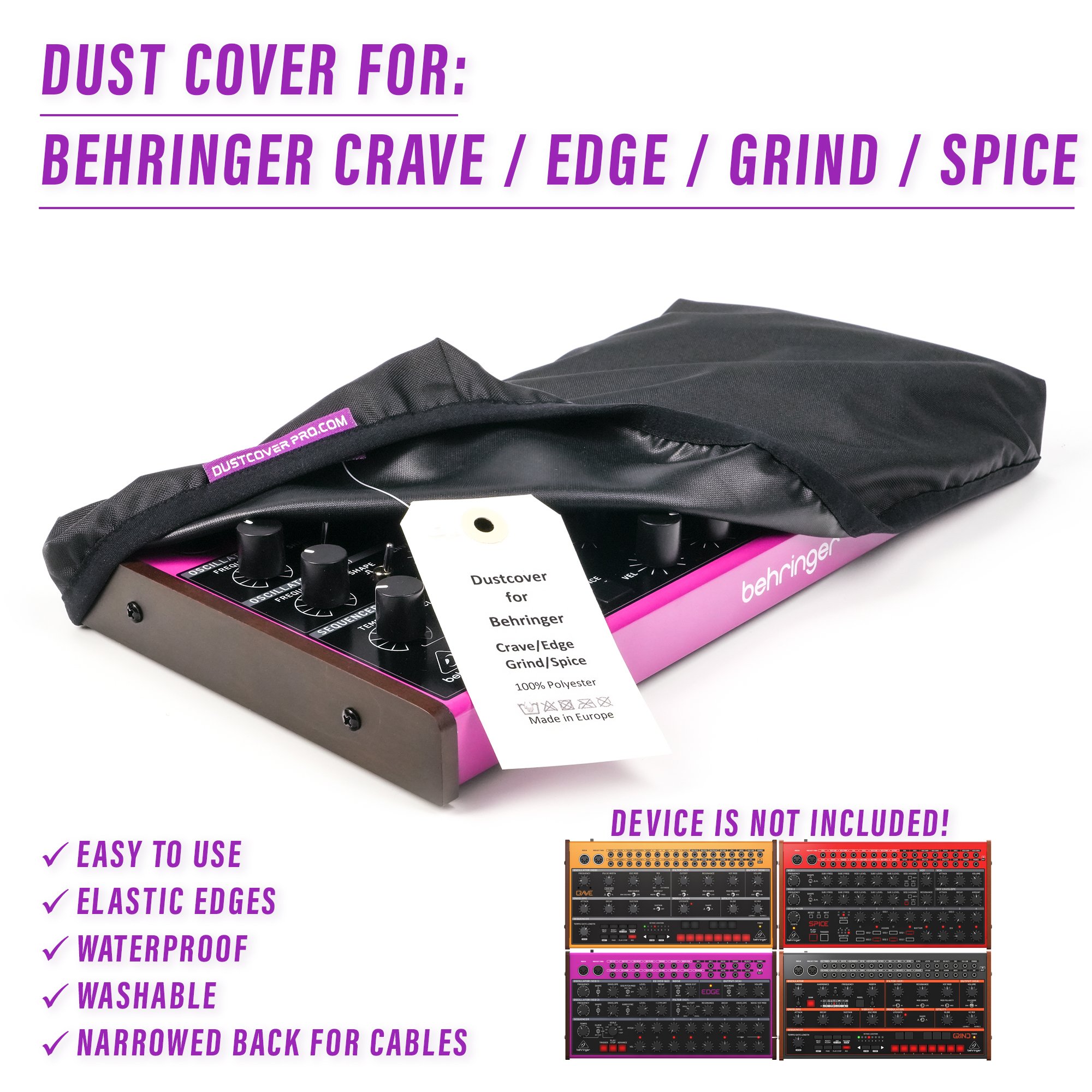behringer behringer crave BEHRINGER EDGE BEHRINGER GRIND BEHRINGER SPICE dcp dust cover dustcoverpro