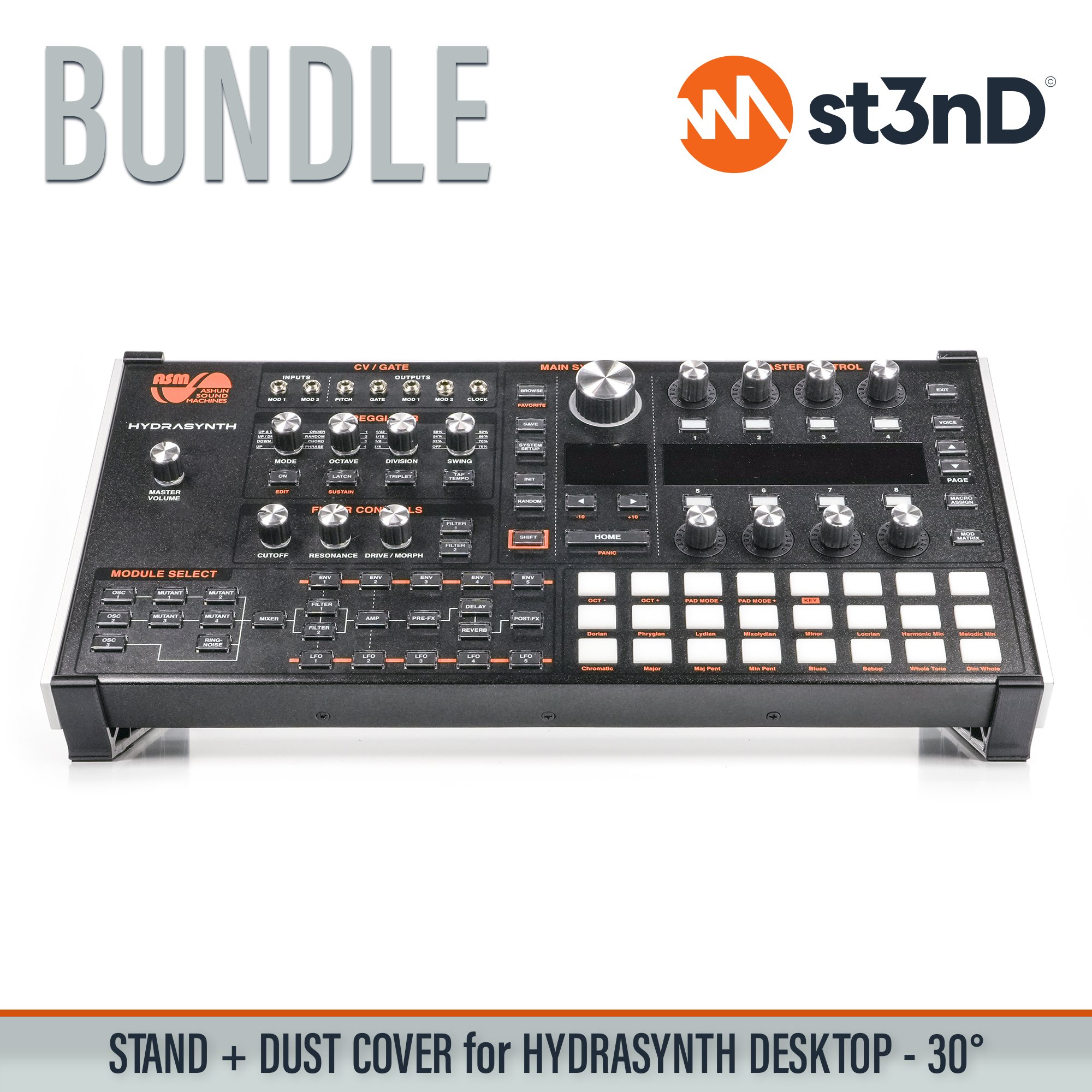 Bundle Offer dust cover Dust Cover Pro dustcoverpro portable st3nD st3nd bundle stable stand strong sturdy tilted Hydrasynth Desktop ASM HYDRASYNTH DESKTOP ASM HYDRASYNTH ASM Hydrasynth Stand ASM Hydrasynth Dust Cover