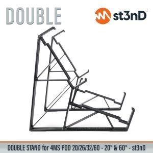 Close-up of the legs of the st3nD double 3D printed stand for 4MS POD 20 / 26 / 32 / 60 (20 degree & 60 degree)