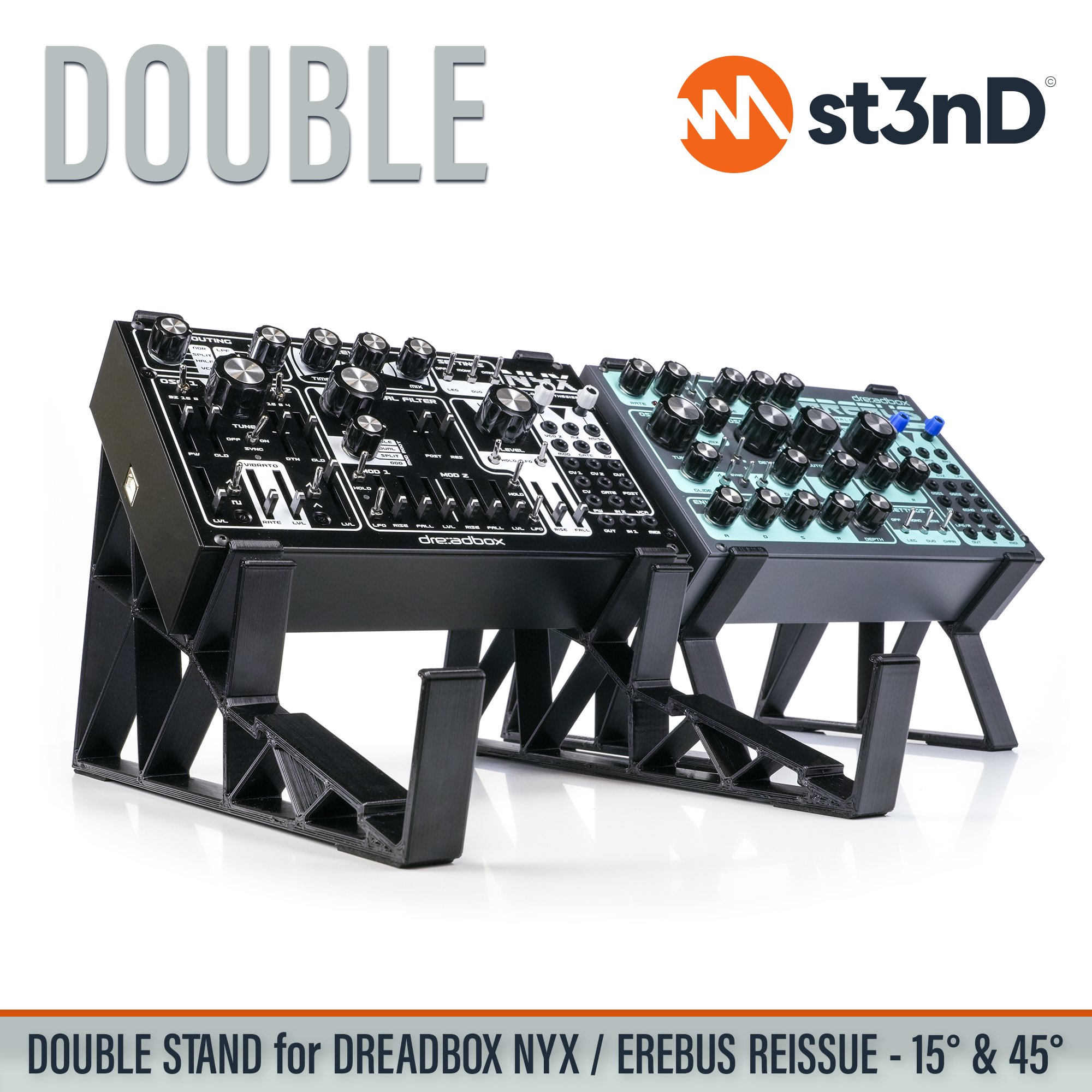analog synth dreadbox dreadbox nyx drone synth erebus EREBUS Reissue NYX Reissue portable semi modular semi modular synth st3nD stable stand strong sturdy tilted