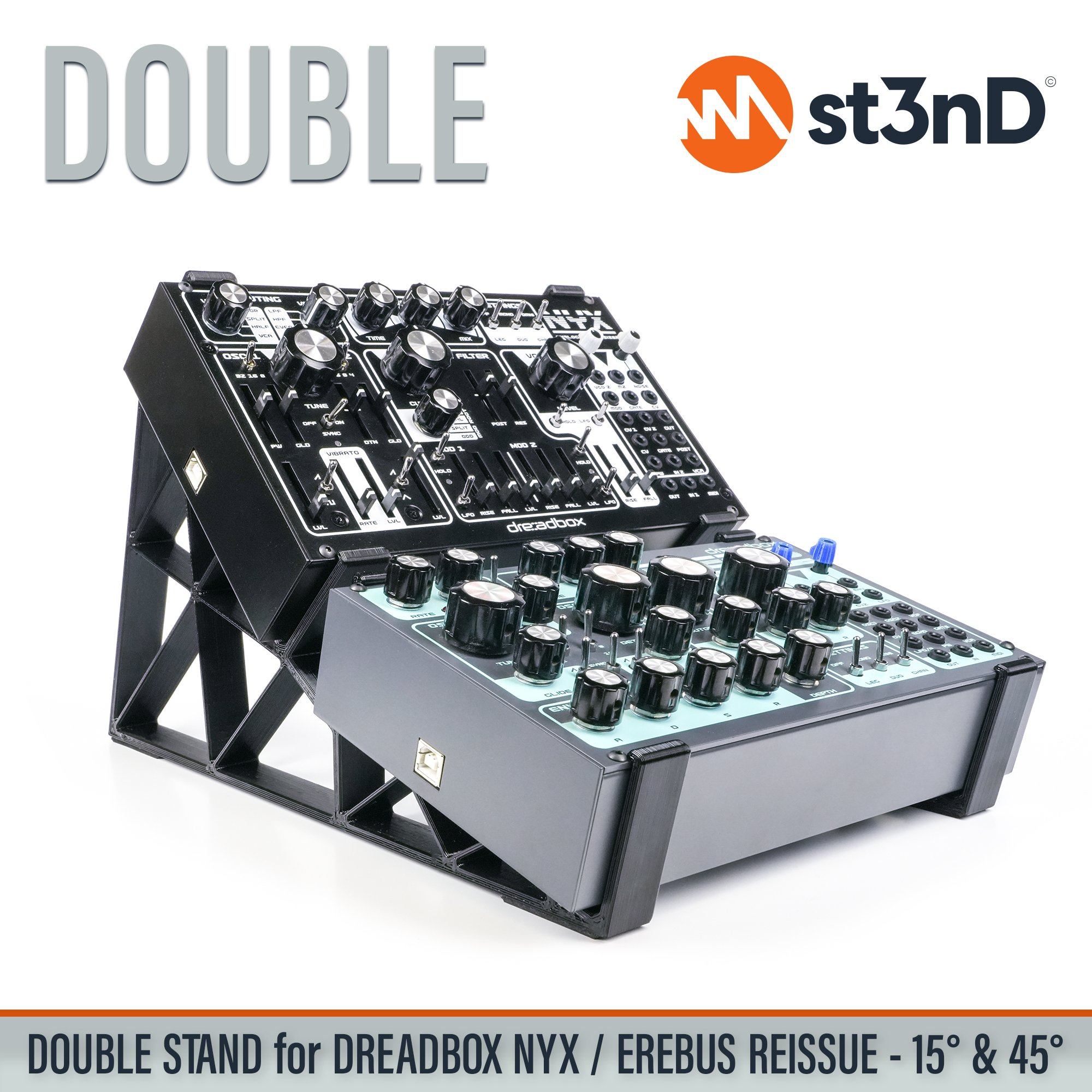 analog synth dreadbox dreadbox nyx drone synth erebus EREBUS Reissue NYX Reissue portable semi modular semi modular synth st3nD stable stand strong sturdy tilted