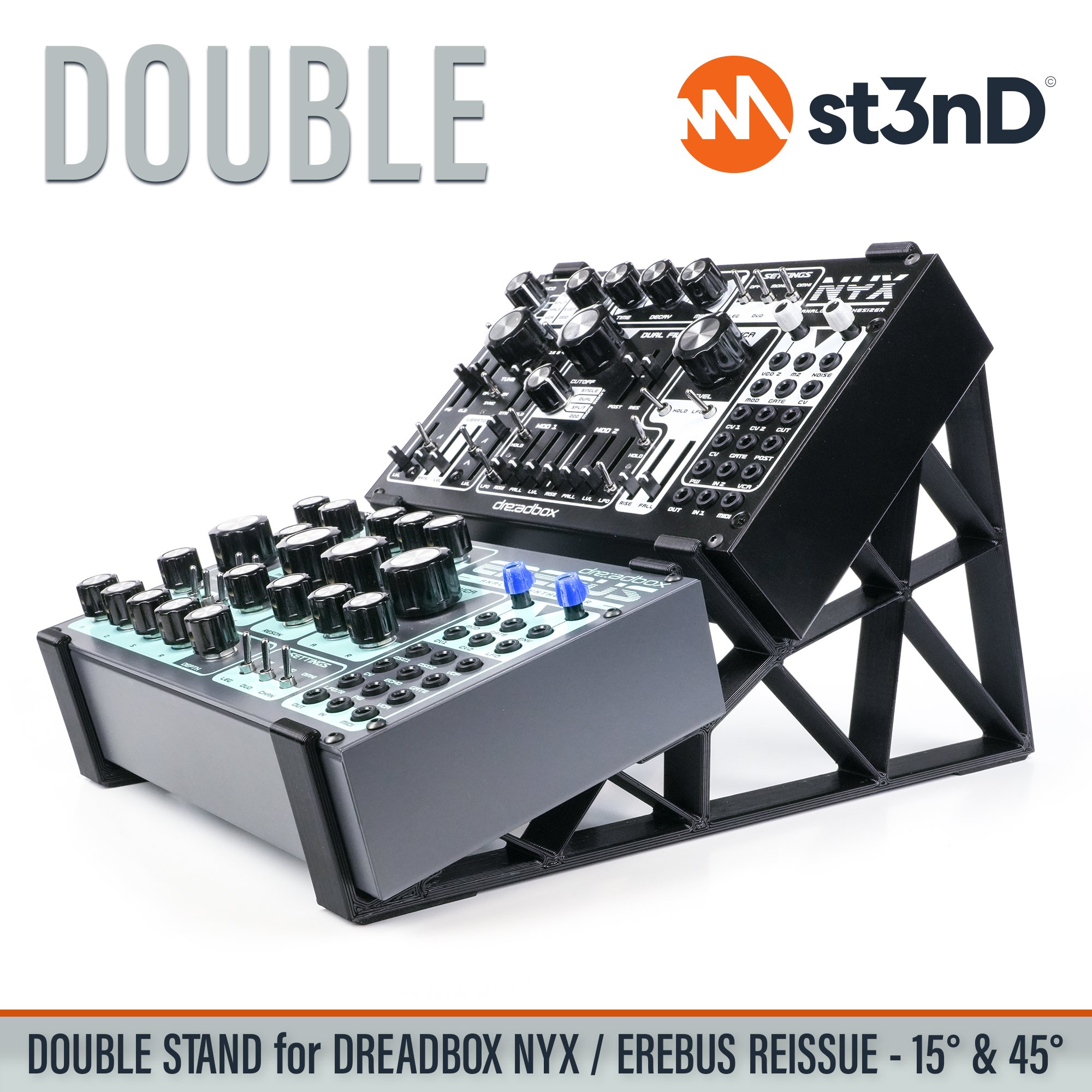 analog synth dreadbox dreadbox nyx drone synth erebus EREBUS Reissue NYX Reissue portable semi modular semi modular synth st3nD stable stand strong sturdy tilted