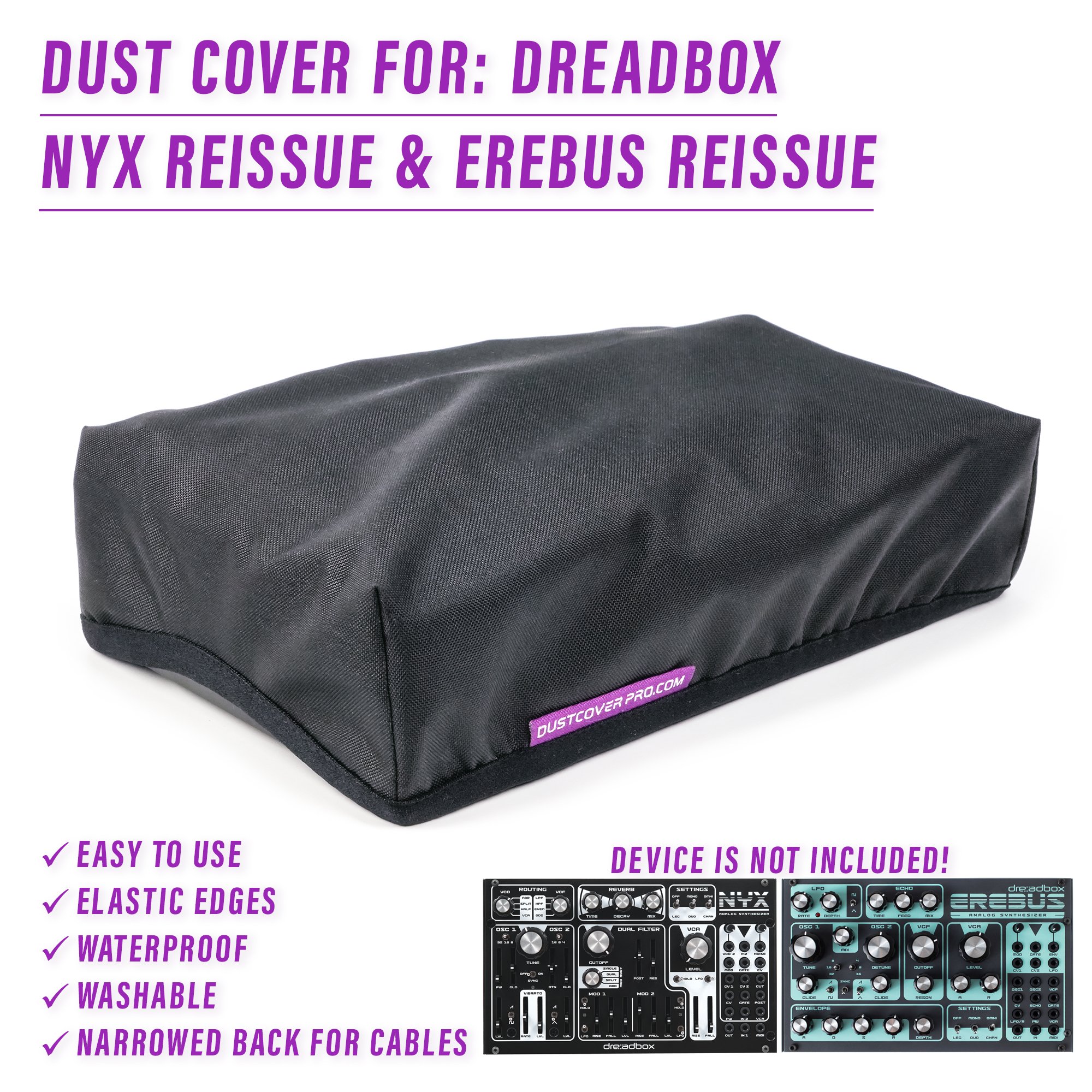 dcp dreadbox dreadbox typhon dust cover dustcoverpro Typhon dust cover Typhon synth Dreadbox Nyx Reissue Dreadbox Erebus Reissue