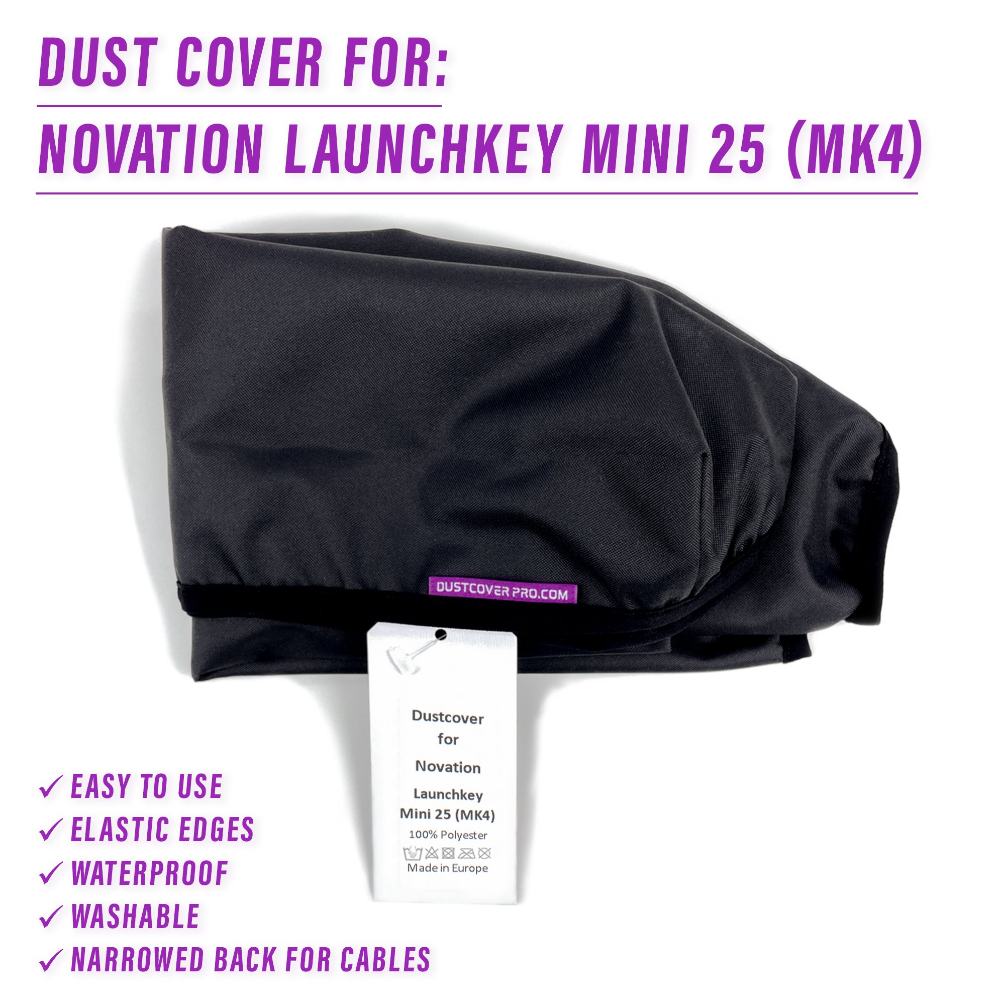 dust cover dustcover dustcoverpro elastic Novation LAUNCHKEY synth synth protection water resistant waterproof Launchkey Mini 25 Mk4 Launchkey mk4 Mini 25