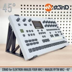 st3nD 3D printed stand for Elektron Analog Four MK2 / Analog Rytm MK2, 45 degree (home studio)