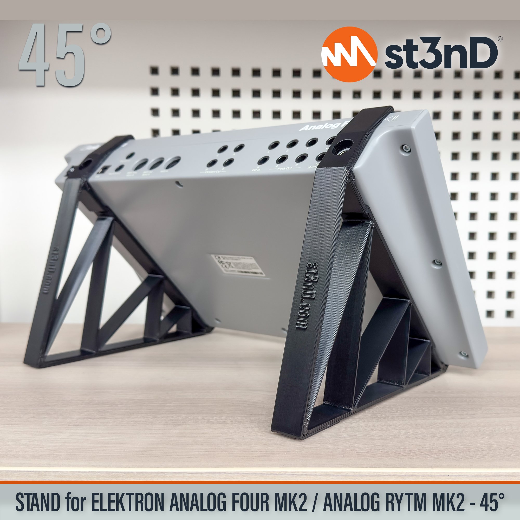 analog four analog rytm Elektron elektron analog four elektron analog rytm home studio portable st3nD stable stand strong sturdy tilted ANALOG FOUR MK2 ANALOG RYTM MK2