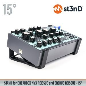 st3nD 3D printed stand for Dreadbox NYX Reissue / Erebus Reissue, 15 degree (drone synth)