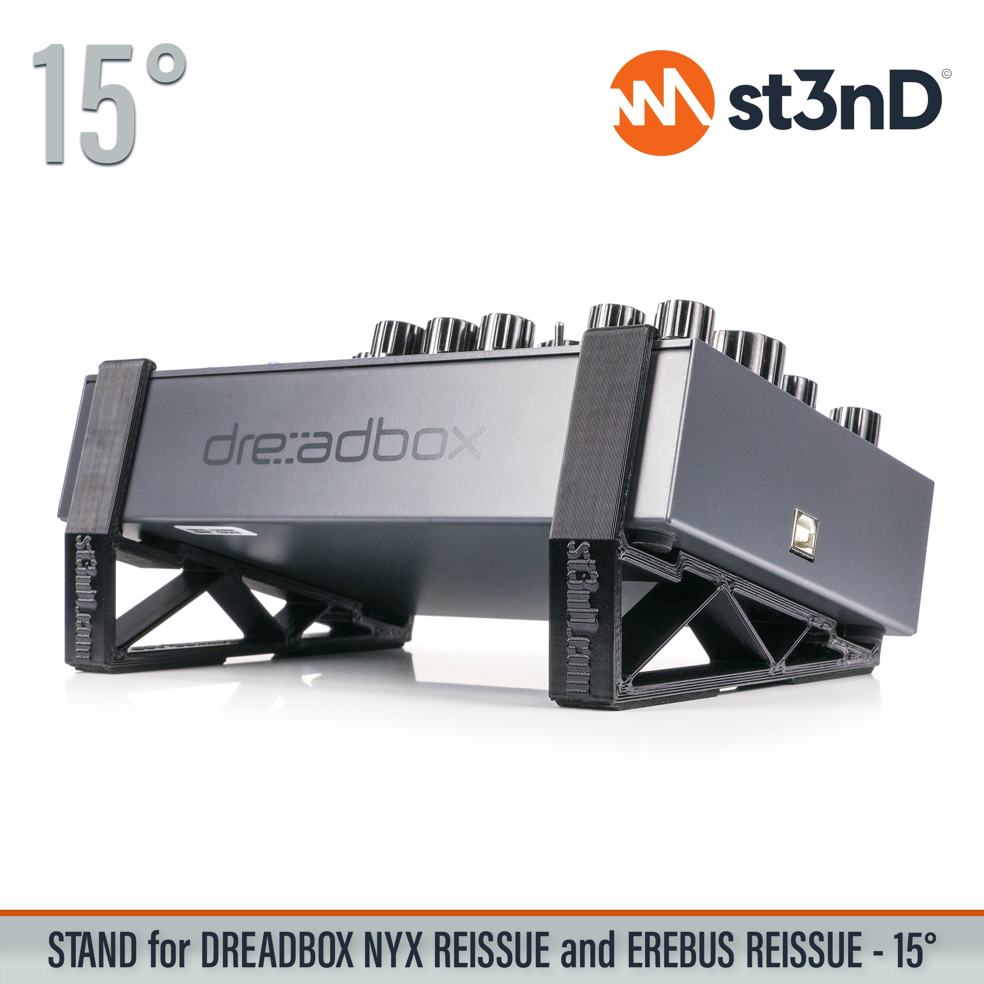 analog synth dreadbox dreadbox nyx drone synth erebus portable semi modular st3nD stable stand strong sturdy tilted NYX Reissue EREBUS Reissue semi modular synth