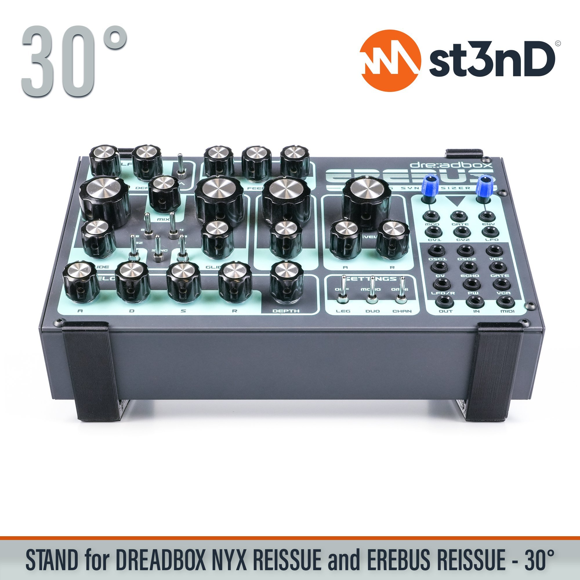 analog synth dreadbox dreadbox nyx drone synth erebus EREBUS Reissue NYX Reissue portable semi modular semi modular synth st3nD stable stand strong sturdy tilted
