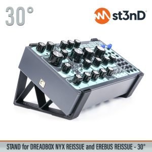 st3nD 3D printed stand for Dreadbox NYX Reissue / Erebus Reissue, 30 degree (drone synth)