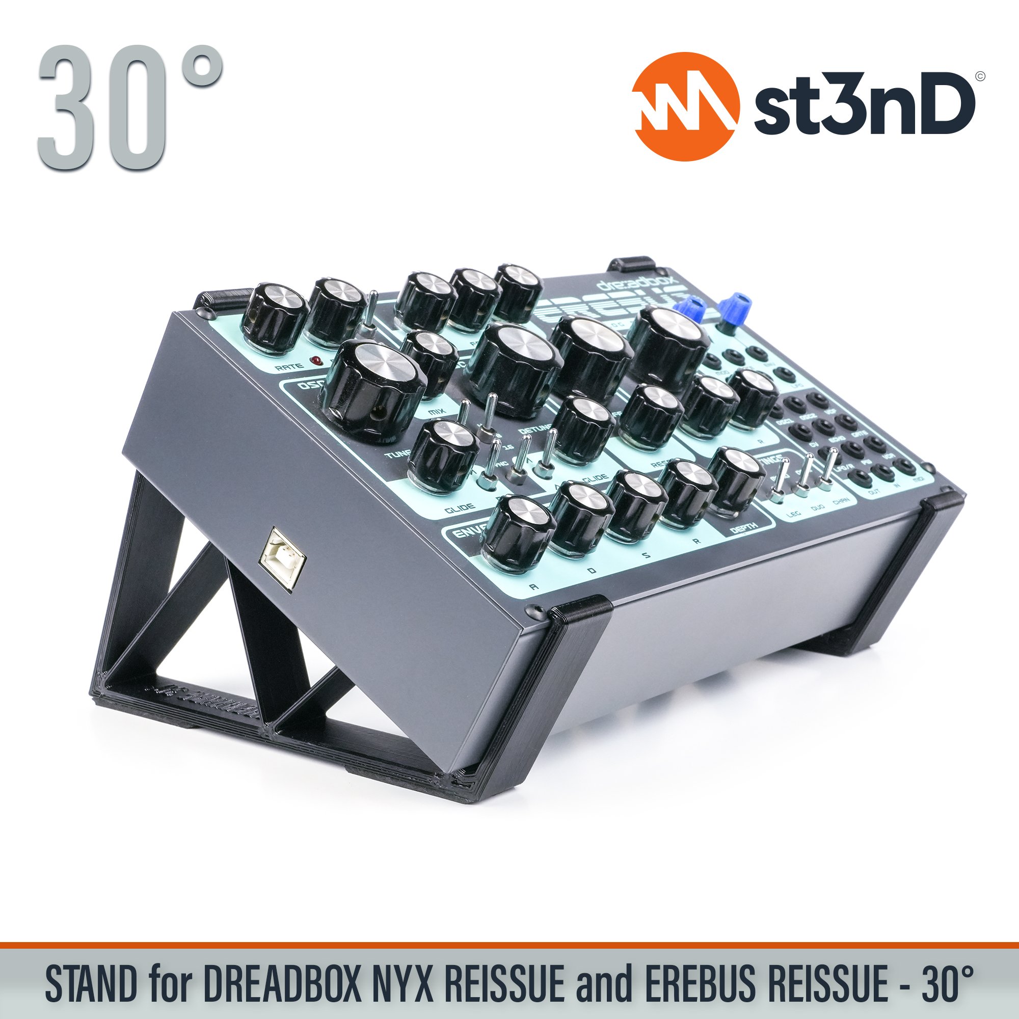 analog synth dreadbox dreadbox nyx drone synth erebus EREBUS Reissue NYX Reissue portable semi modular semi modular synth st3nD stable stand strong sturdy tilted
