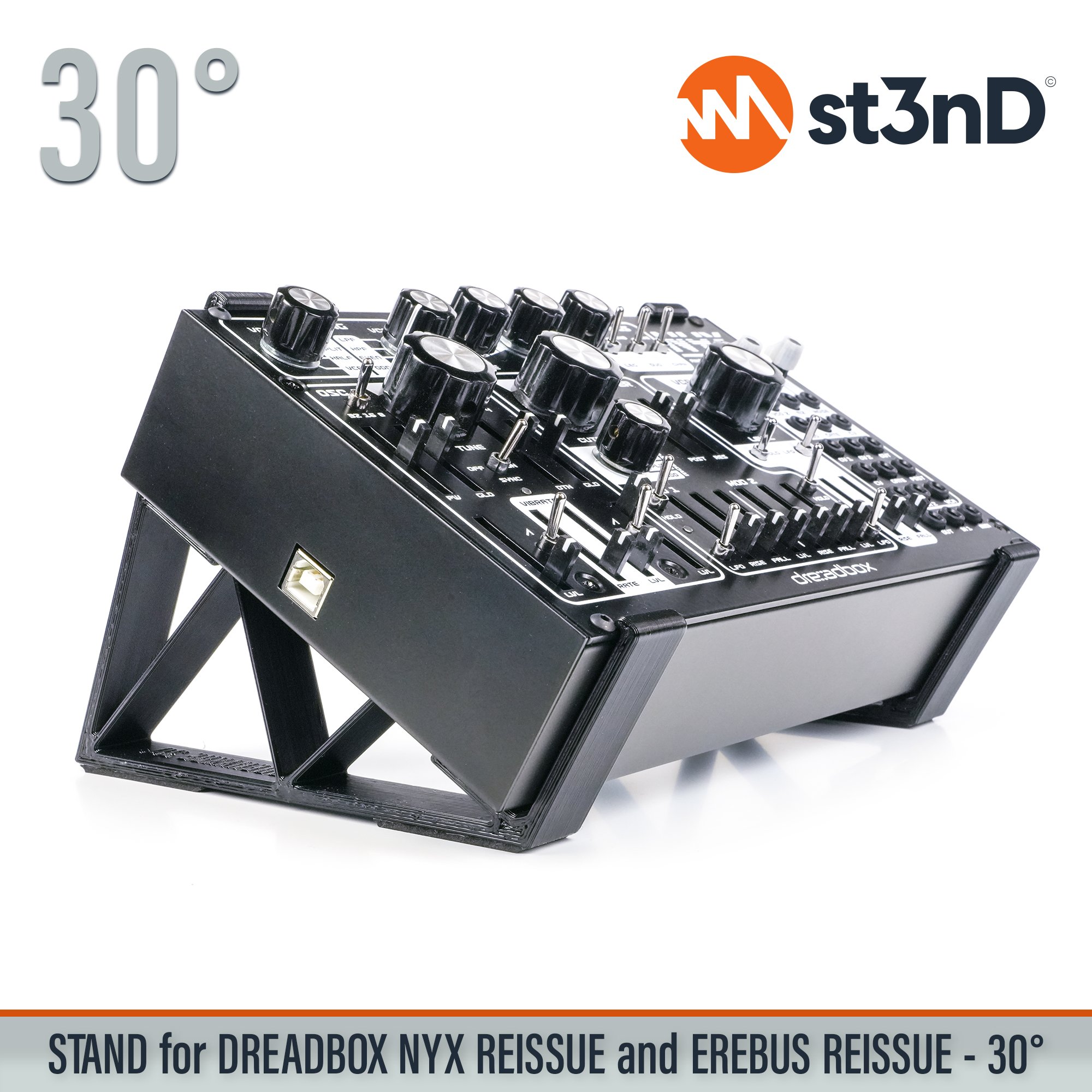 analog synth dreadbox dreadbox nyx drone synth erebus EREBUS Reissue NYX Reissue portable semi modular semi modular synth st3nD stable stand strong sturdy tilted