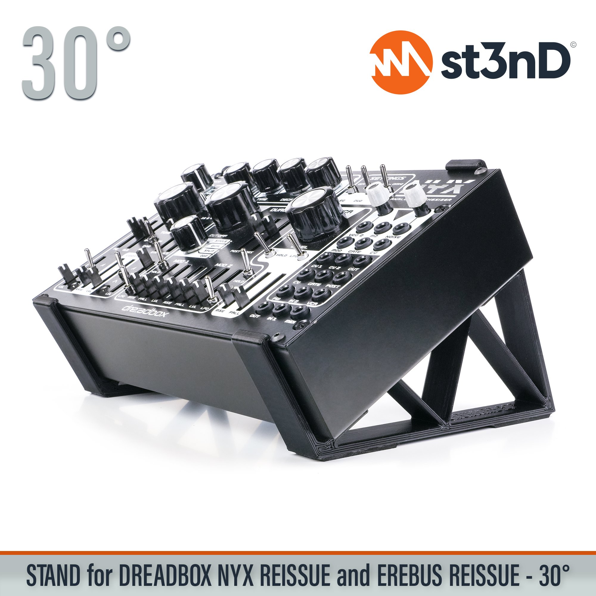 analog synth dreadbox dreadbox nyx drone synth erebus EREBUS Reissue NYX Reissue portable semi modular semi modular synth st3nD stable stand strong sturdy tilted