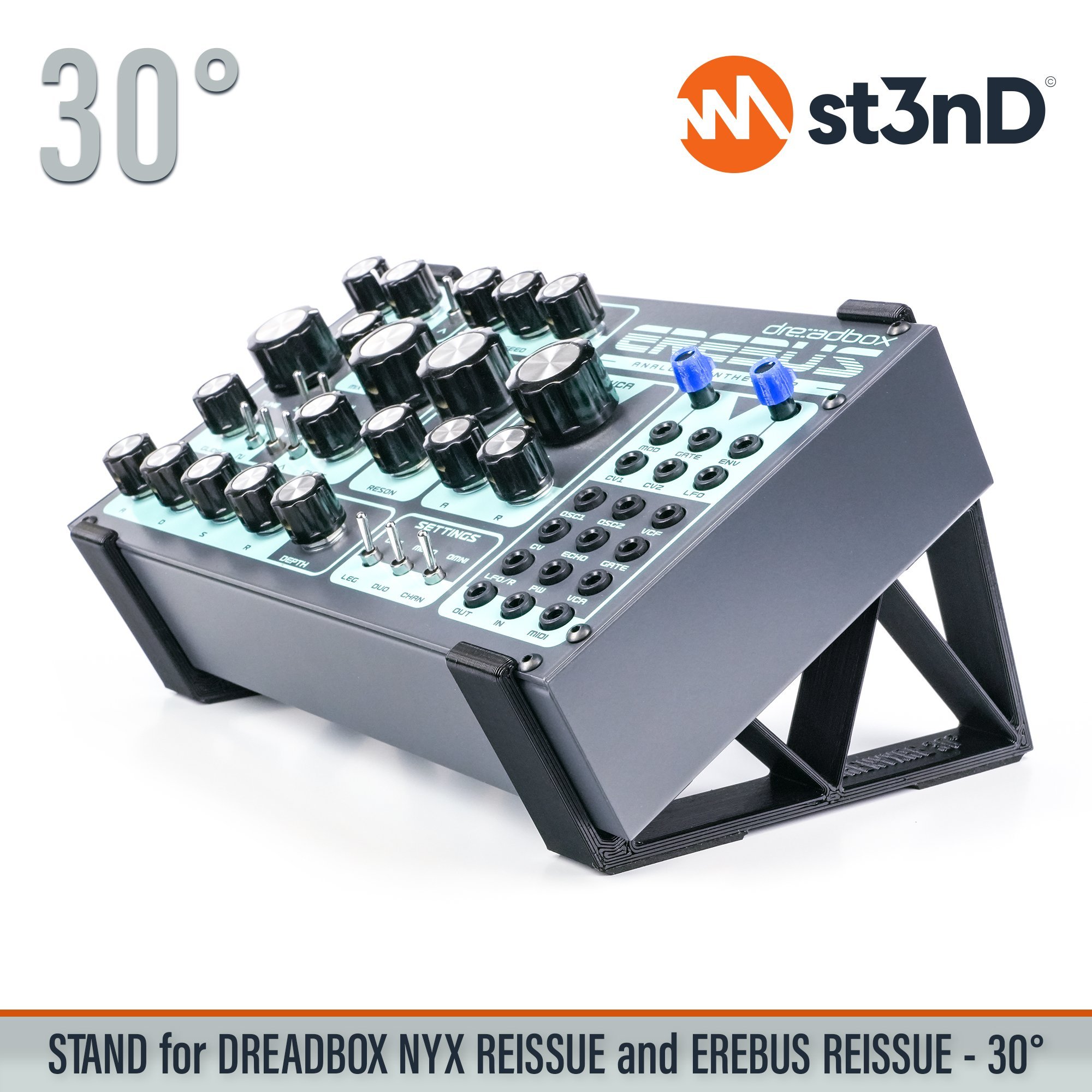 analog synth dreadbox dreadbox nyx drone synth erebus EREBUS Reissue NYX Reissue portable semi modular semi modular synth st3nD stable stand strong sturdy tilted