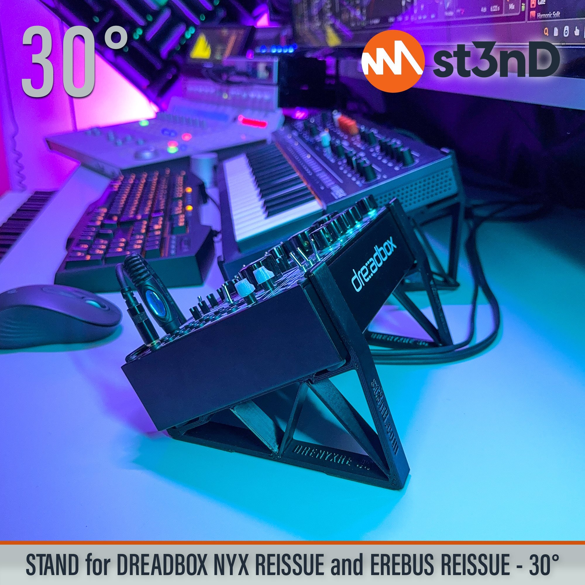 analog synth dreadbox dreadbox nyx drone synth erebus EREBUS Reissue NYX Reissue portable semi modular semi modular synth st3nD stable stand strong sturdy tilted