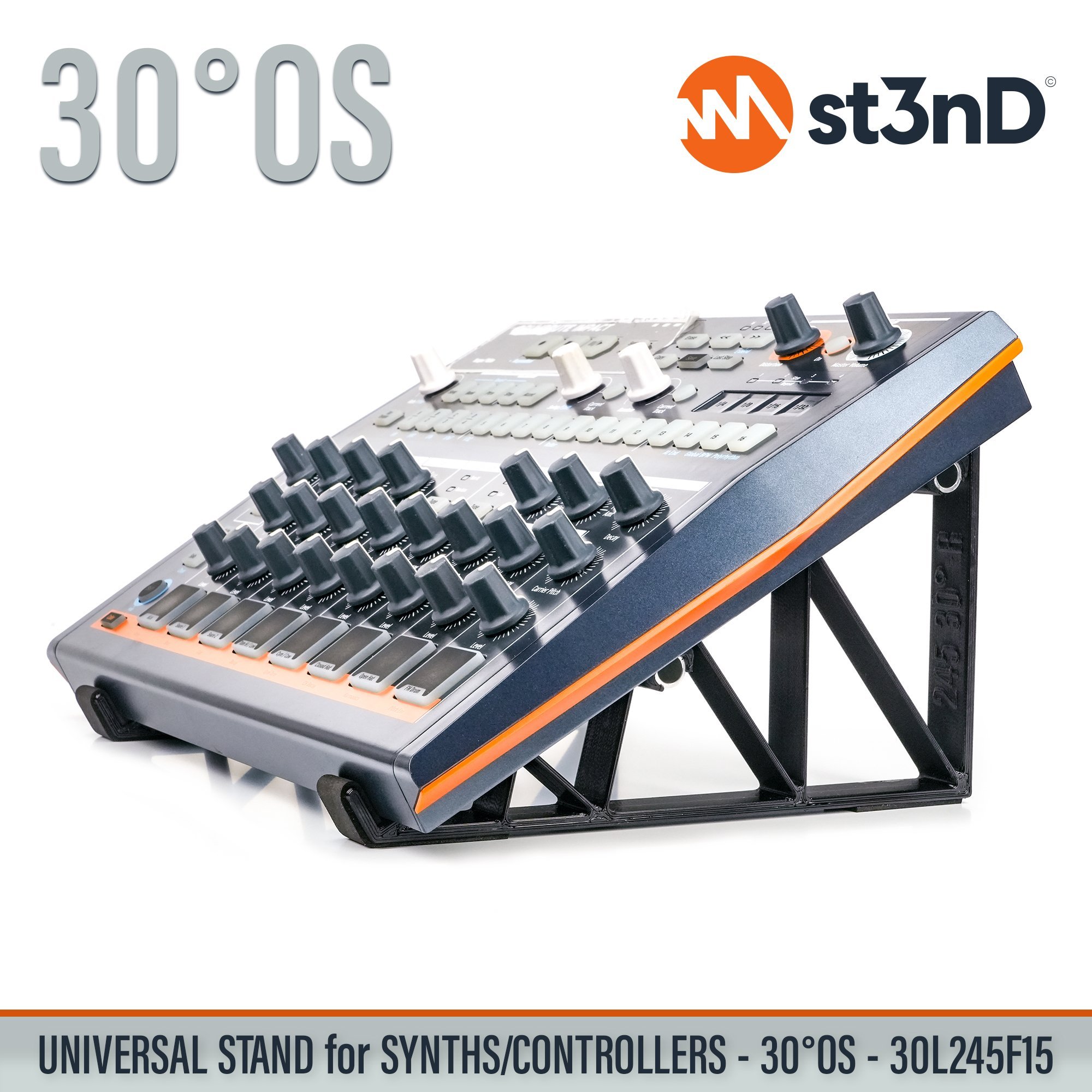 controller instrument accessory portable raised st3nD stable stand strong studio accessory sturdy synth synth accessory tilted arturia drumbrute impact home studio