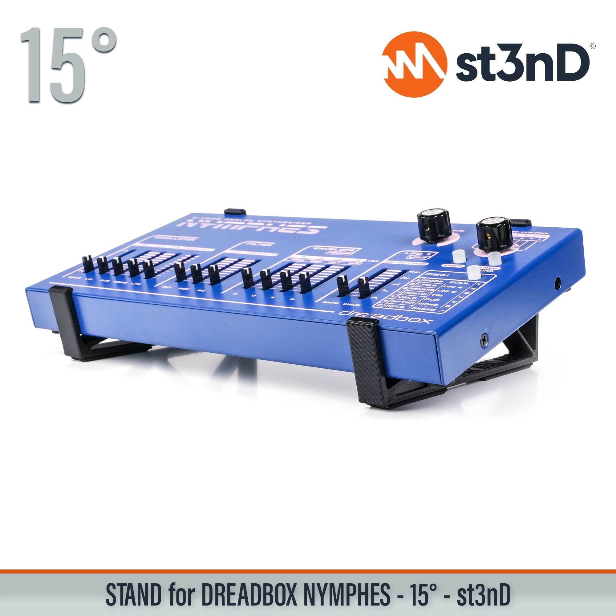 analog synth dreadbox Dreadbox Nymphes drone synth Nymphes portable semi modular semi modular synth st3nD stable stand strong sturdy tilted