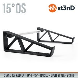 st3nD 3D printed stand for Audient iD44, 15 degree, raised by 25 mm, open style (studio)