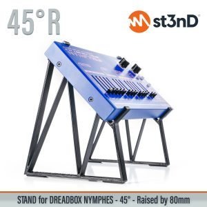 st3nD 3D printed stand for Dreadbox Nymphes, 45 degree, raised by 80 mm (drone synth)