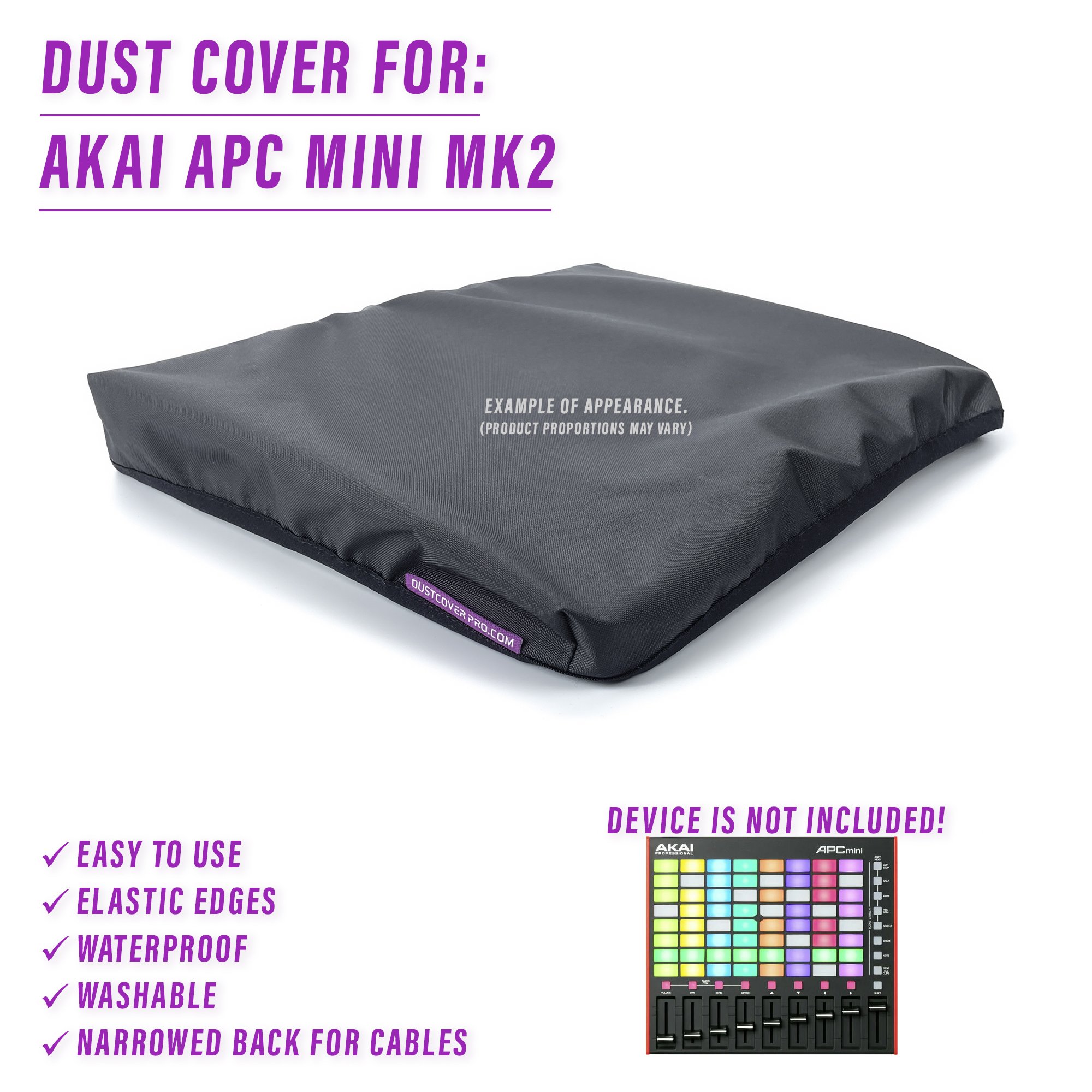 akai akai apc apc dust cover dustcover dustcoverpro elastic synth synth protection water resistant waterproof apc mini mk2