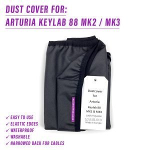 st3nD dust cover for Arturia KeyLab 88 Mk2 / Mk3, alternate product photo (synth)