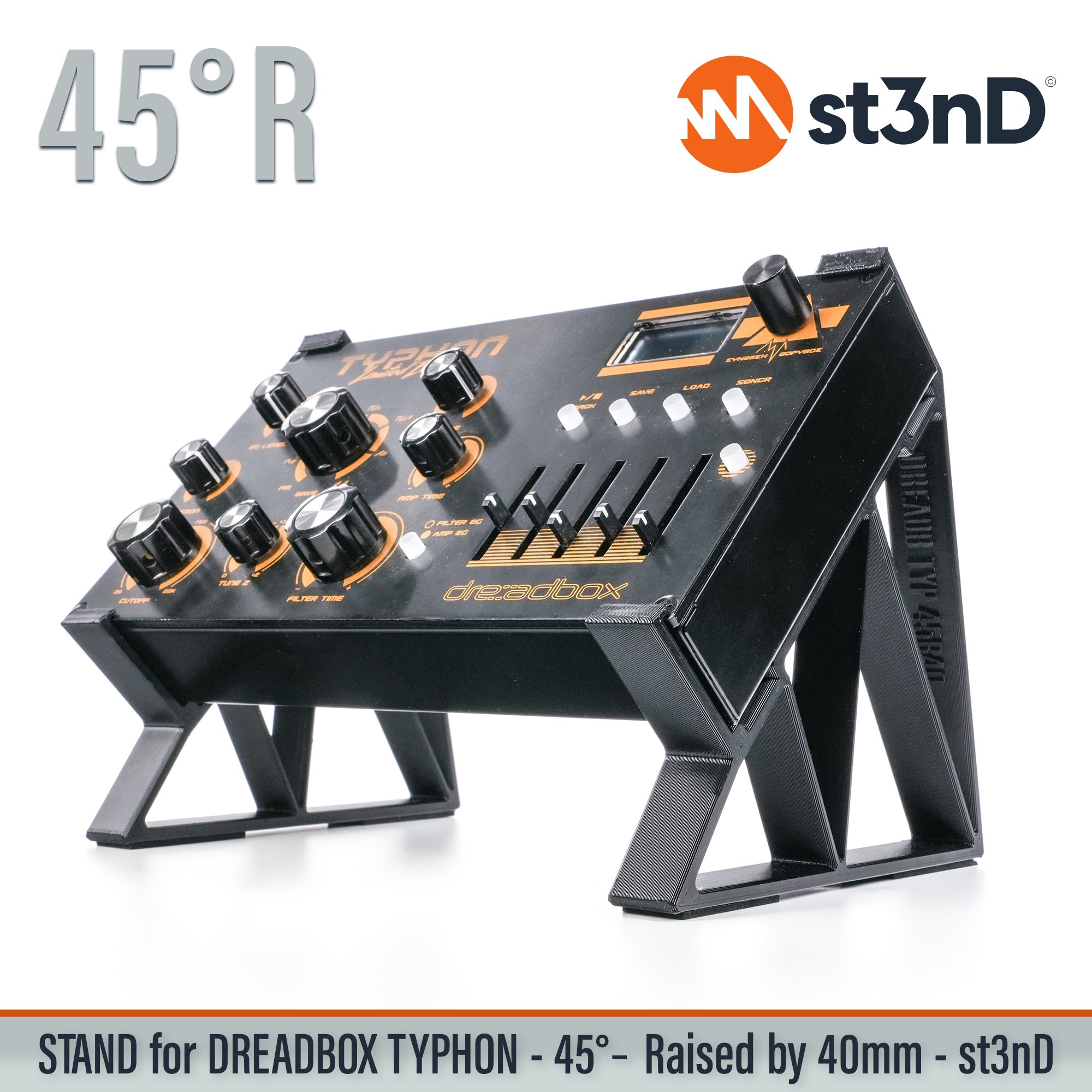 analog synth dreadbox dreadbox typhon instrument accessory portable st3nD stable stand strong sturdy synth synth accesory tilted typhon