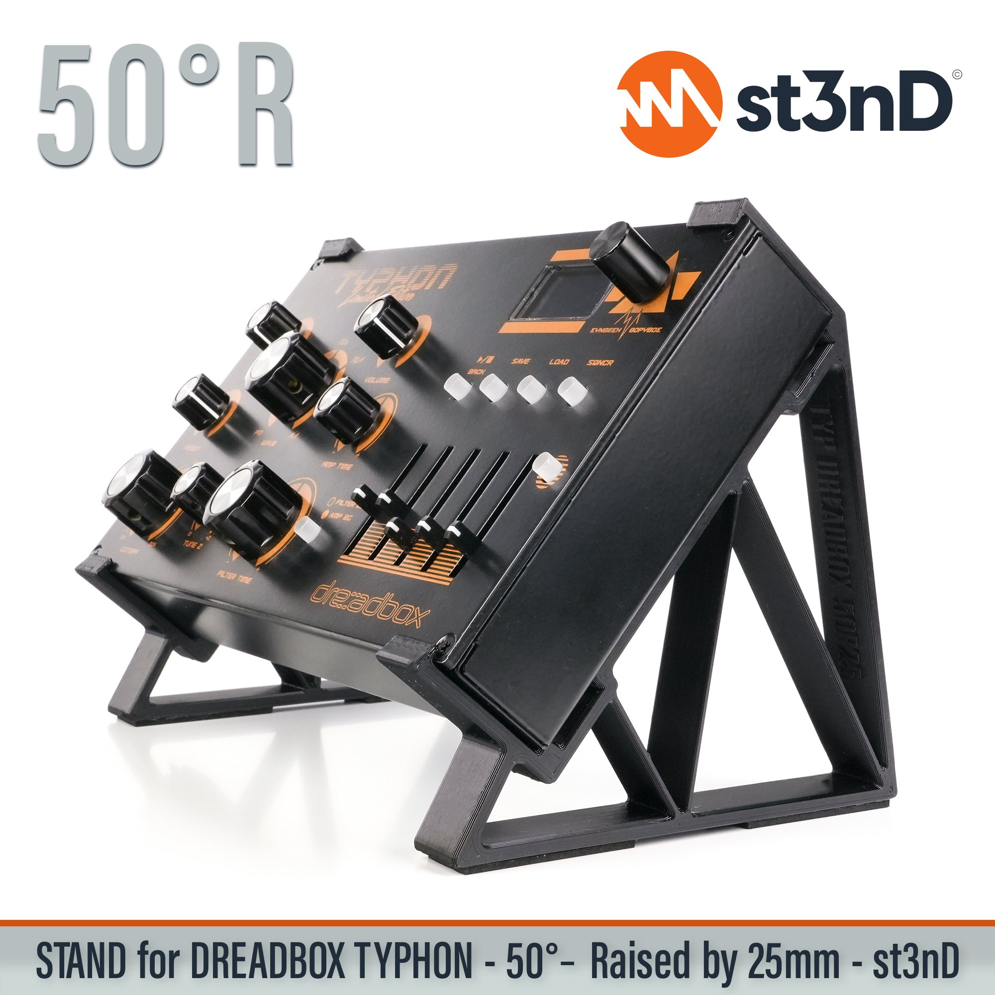 analog synth dreadbox dreadbox typhon instrument accessory portable st3nD stable stand strong sturdy synth synth accesory tilted typhon