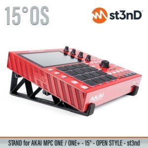 st3nD 3D printed stand for AKAI MPC ONE / One+, 15 degree, open style (AKAI SAMPLER)