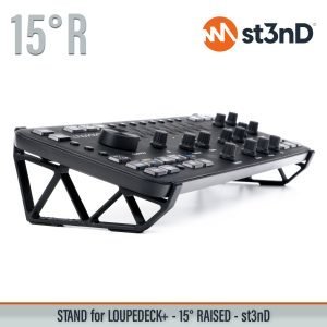 st3nD 3D printed stand for Loupedeck+, 15 degree, raised (LOUPEDECK PLUS)