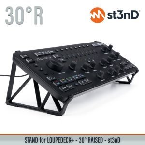 st3nD 3D printed stand for Loupedeck+, 30 degree, raised (LOUPEDECK PLUS)