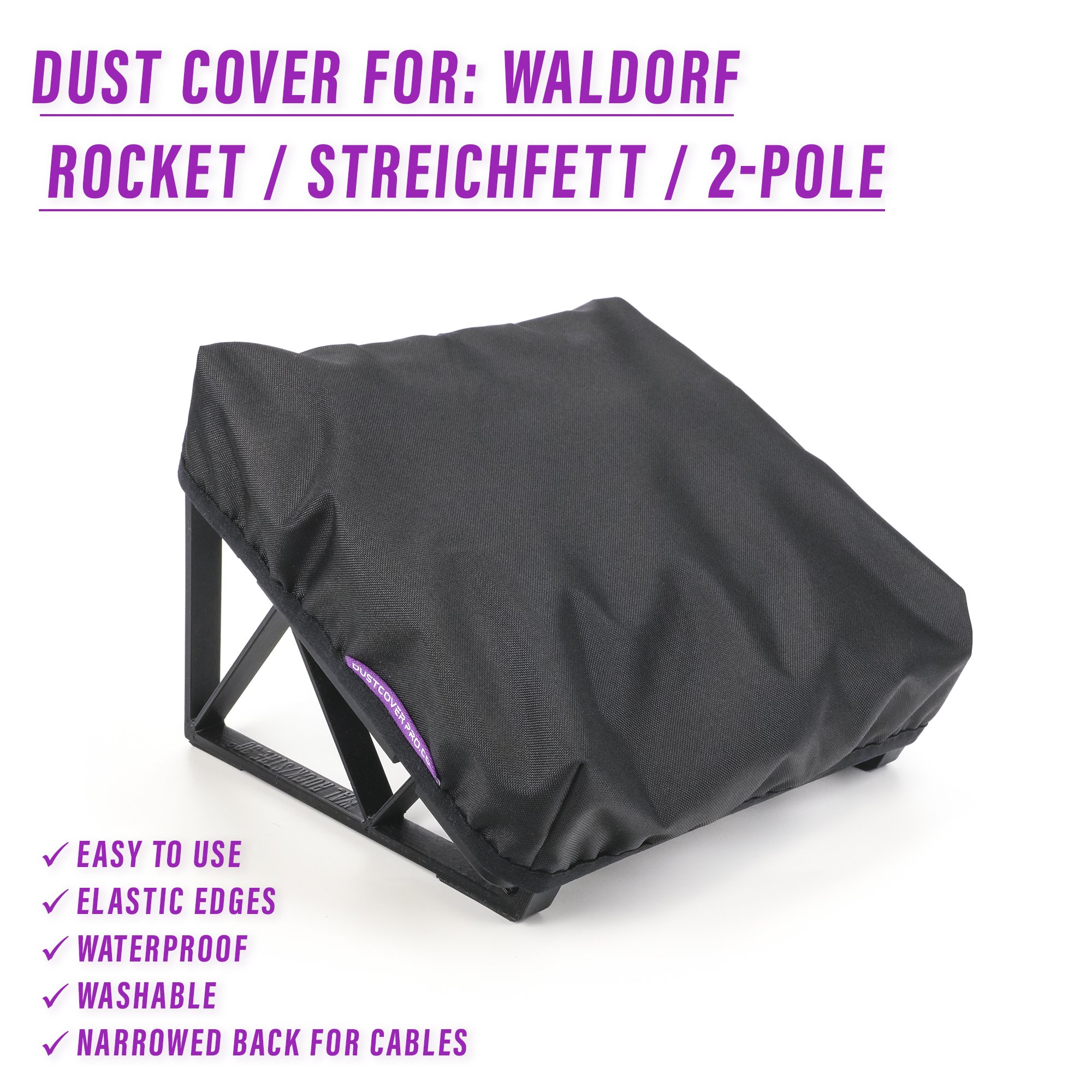 2-Pole dust cover dustcover dustcoverpro elastic streichfett synth synth protection waldorf waldorf rocket waldorf WALDORF Rocket water resistant waterproof waldorf streichfett