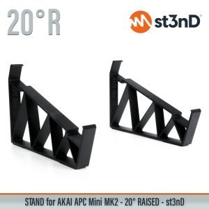 Close-up of the legs of the st3nD 3D printed stand for Akai APC Mini (Mk2), 20 degree, raised by 40 mm