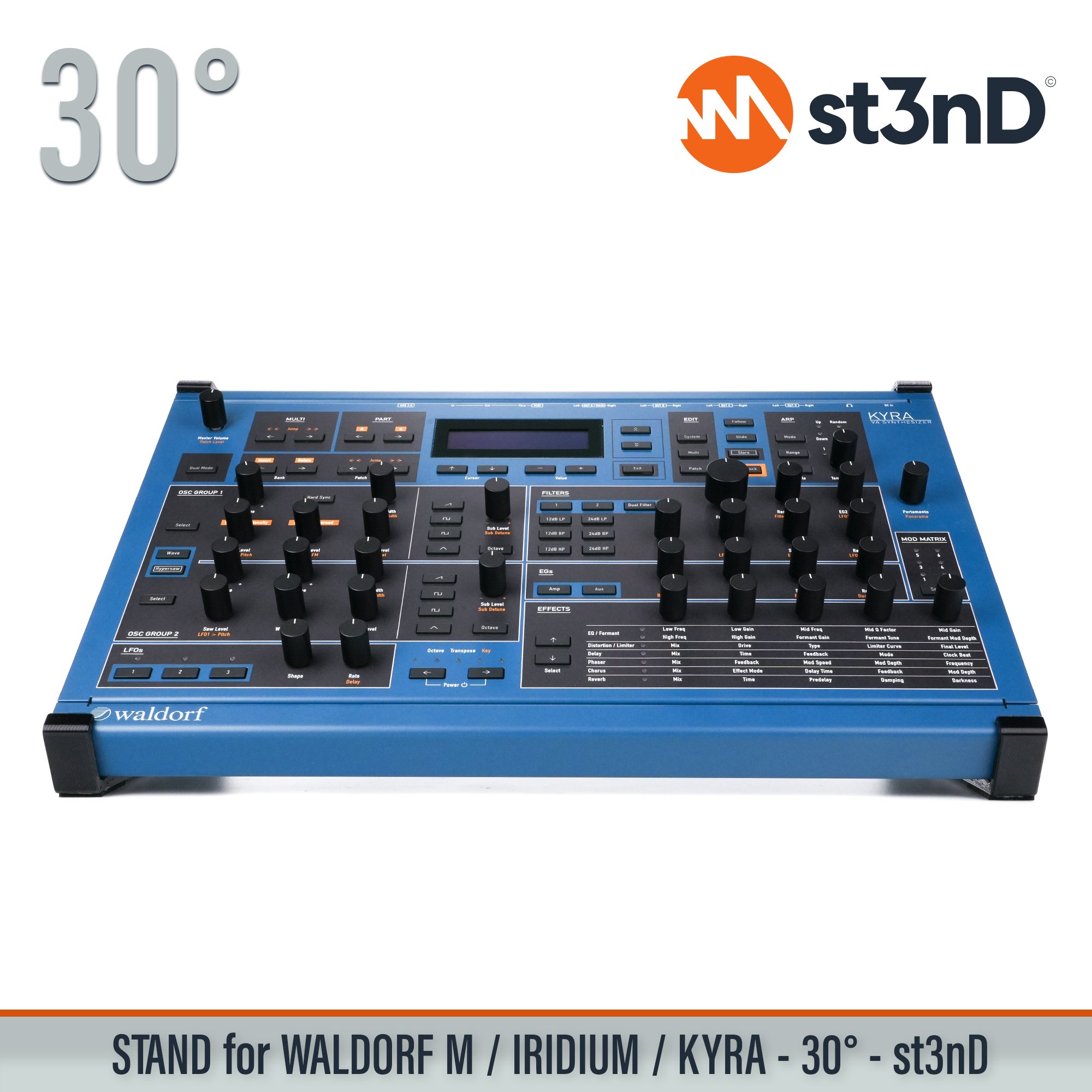 waldorf desktop synth sound design st3nD stable stand strong studio synth accessory WALDORF M kyra iridium