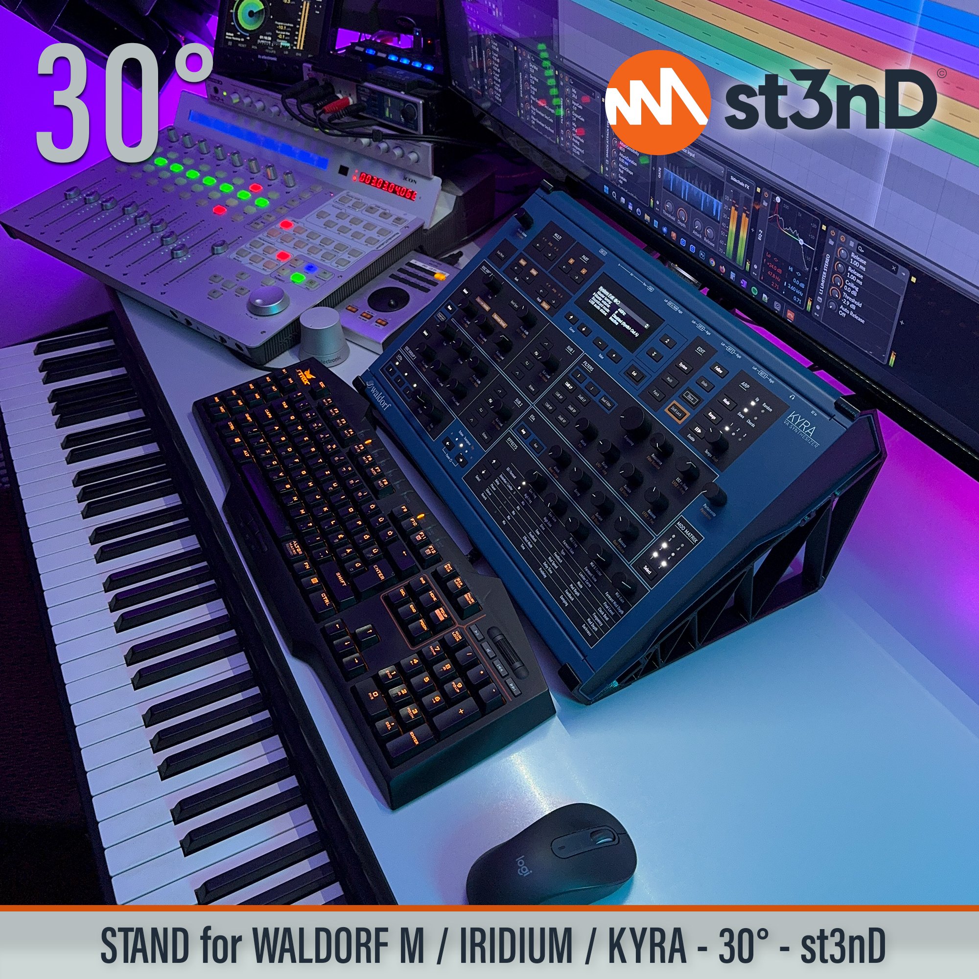 waldorf desktop synth sound design st3nD stable stand strong studio synth accessory WALDORF M kyra iridium